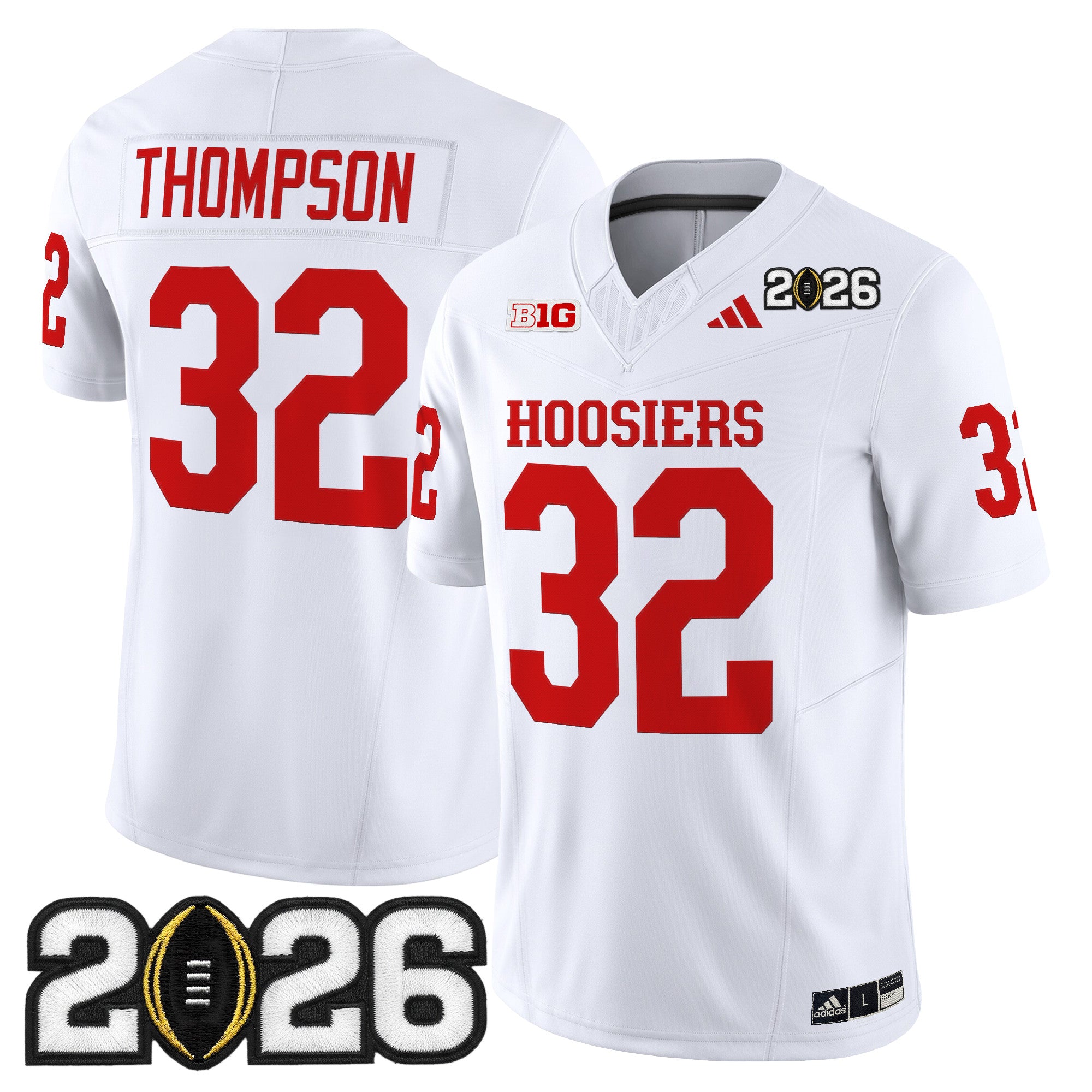 Men's Indiana Hoosiers 2026 CFP Final Patch Vapor Limited Jersey - All Stitched
