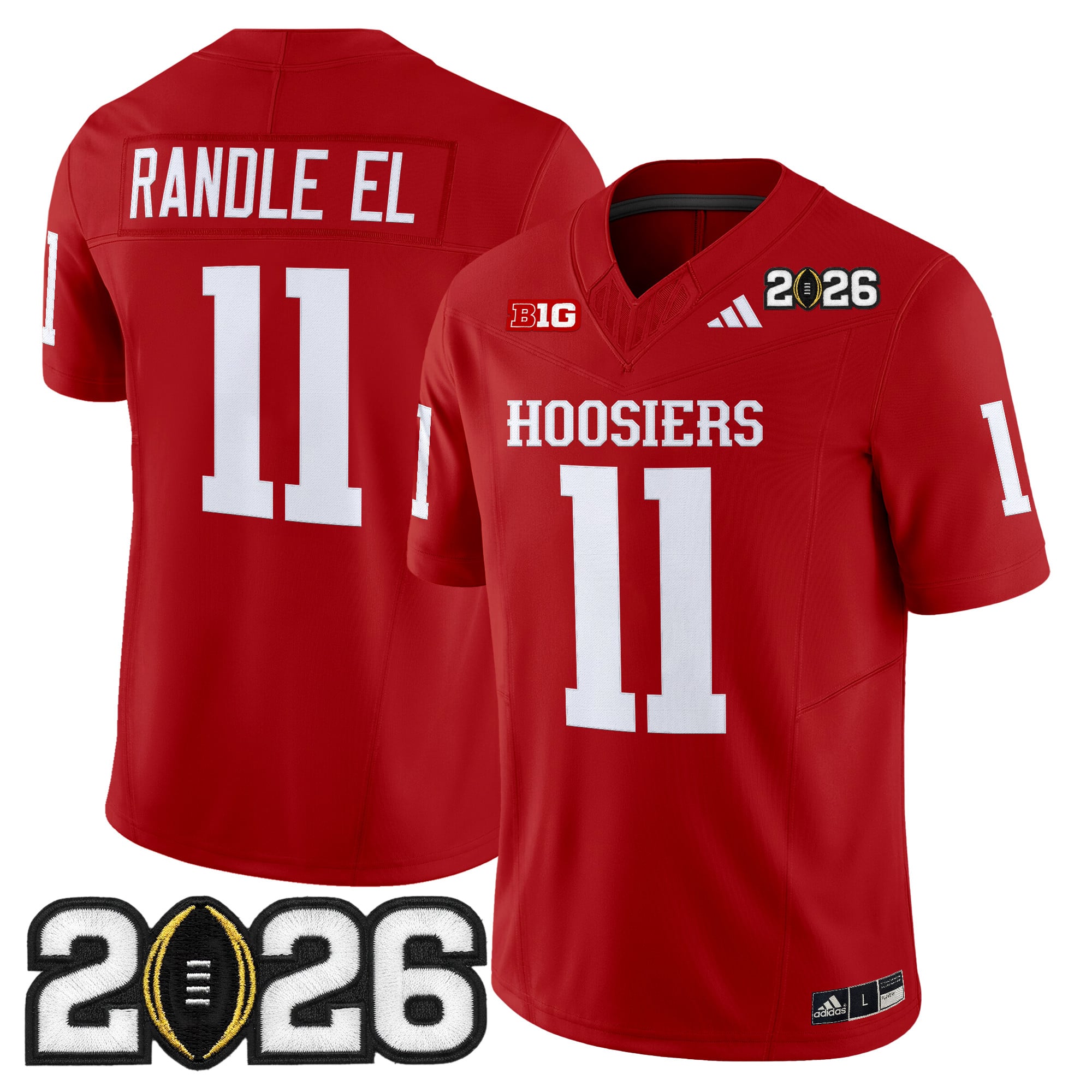Men's Indiana Hoosiers 2026 CFP Final Patch Vapor Limited Jersey - All Stitched