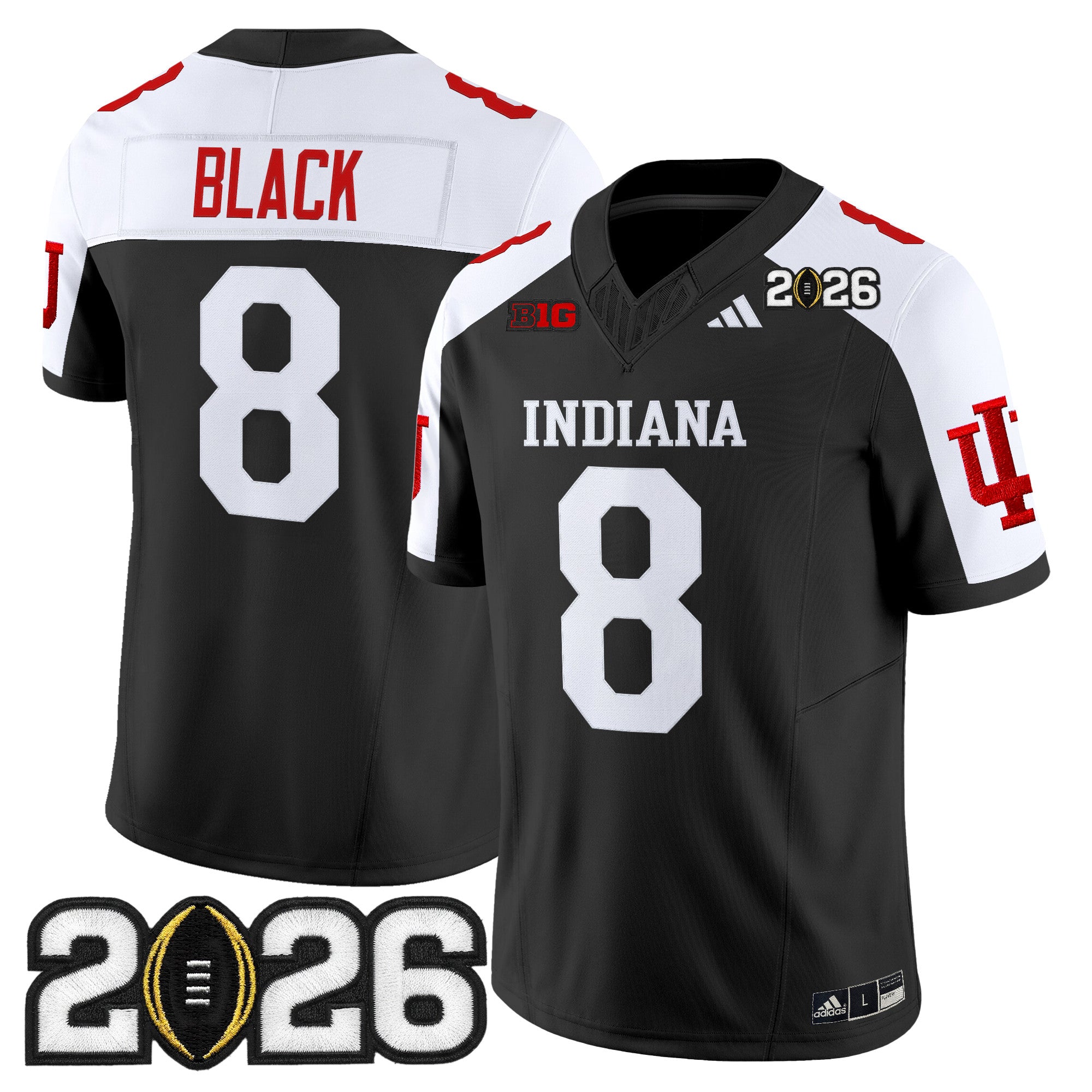 Men's Indiana Hoosiers 2026 CFP Final Patch Vapor Limited Jersey V2 - All Stitched