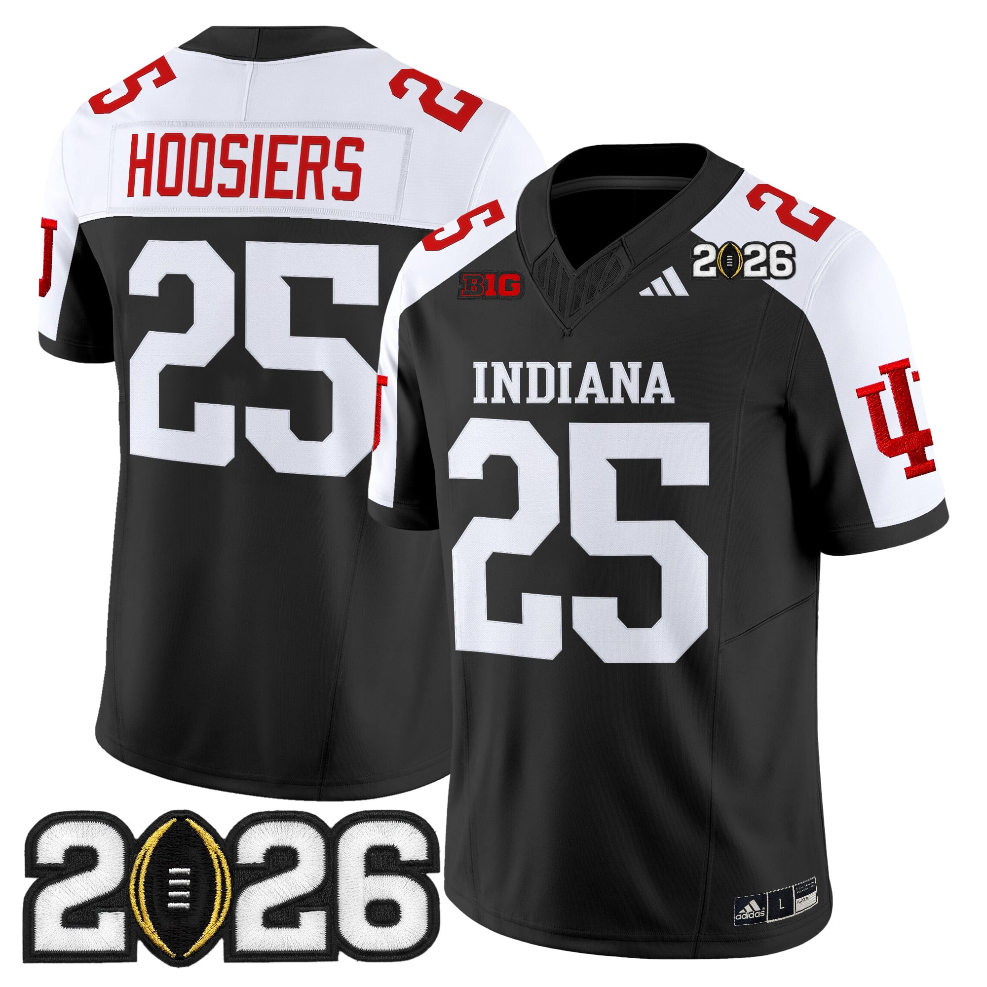 Men's Indiana Hoosiers 2026 CFP Final Patch Vapor Limited Jersey V2 - All Stitched