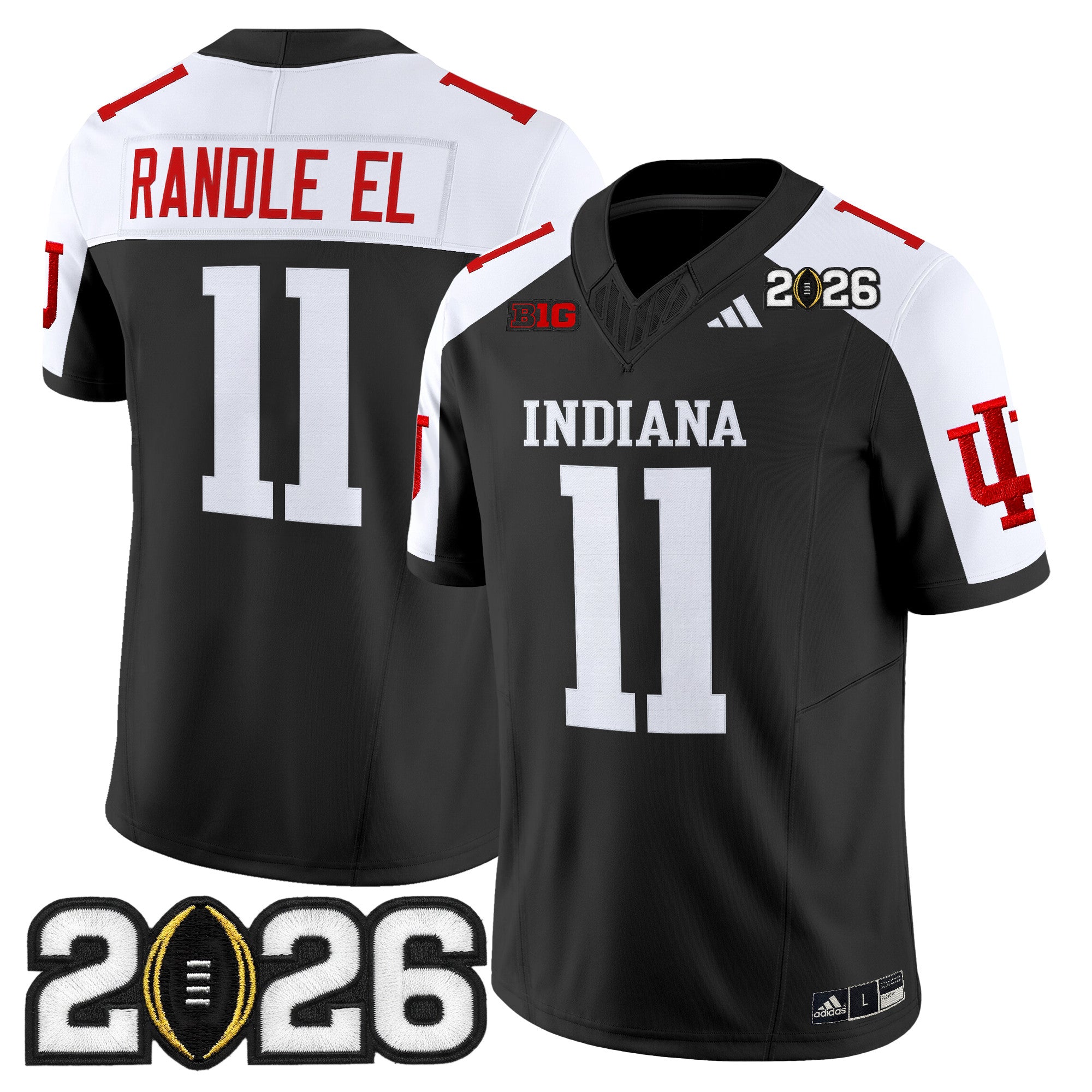 Men's Indiana Hoosiers 2026 CFP Final Patch Vapor Limited Jersey V2 - All Stitched
