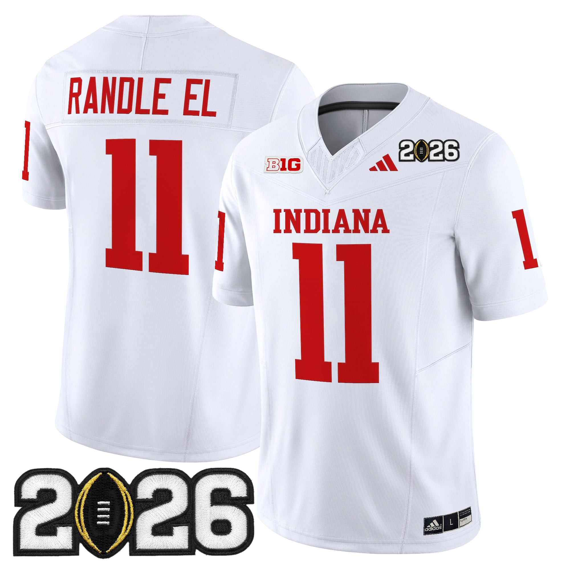 Men's Indiana Hoosiers 2026 CFP Final Patch Vapor Limited Jersey V2 - All Stitched