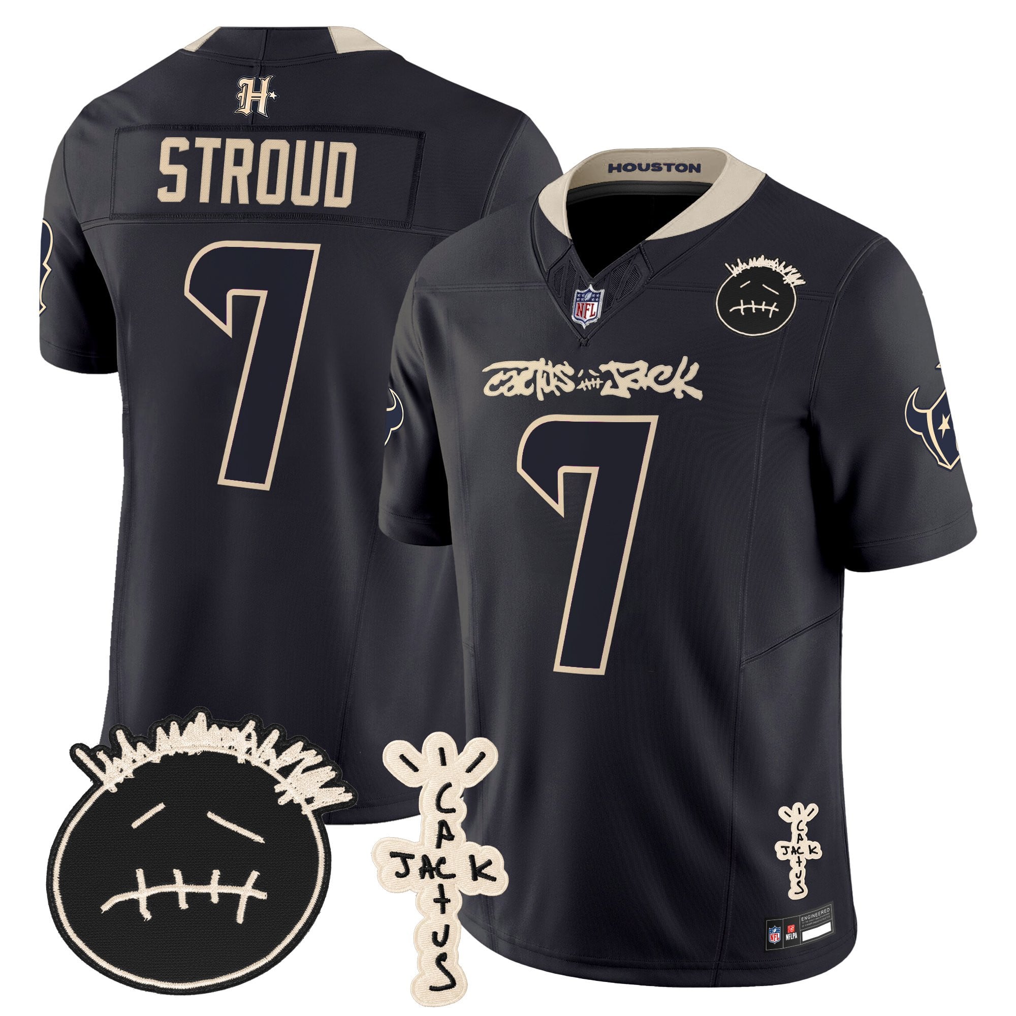 Men's Houston Texans x Cactus Jack Vapor Limited Jersey V2 - All Stitched