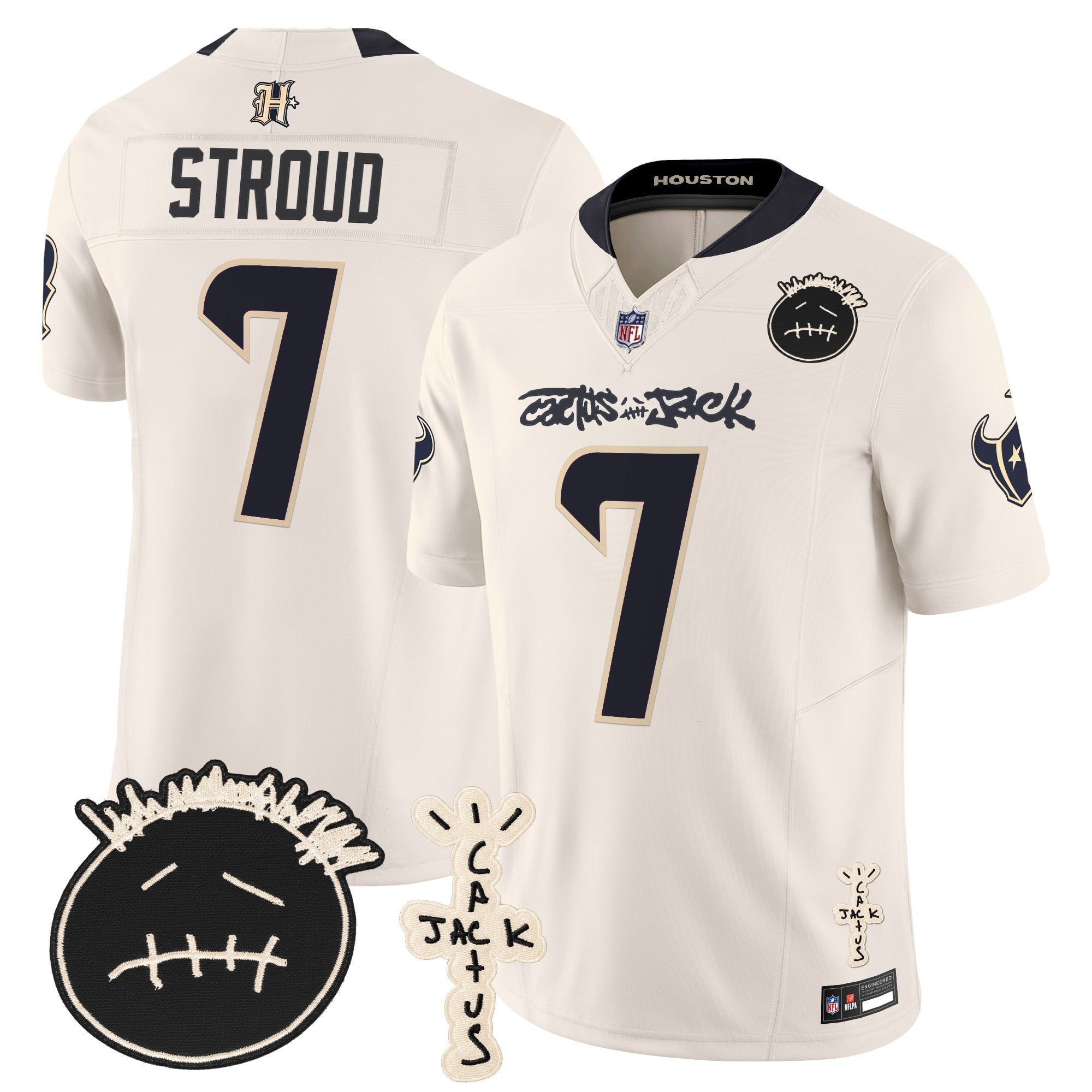 Men's Houston Texans x Cactus Jack Vapor Limited Jersey V2 - All Stitched