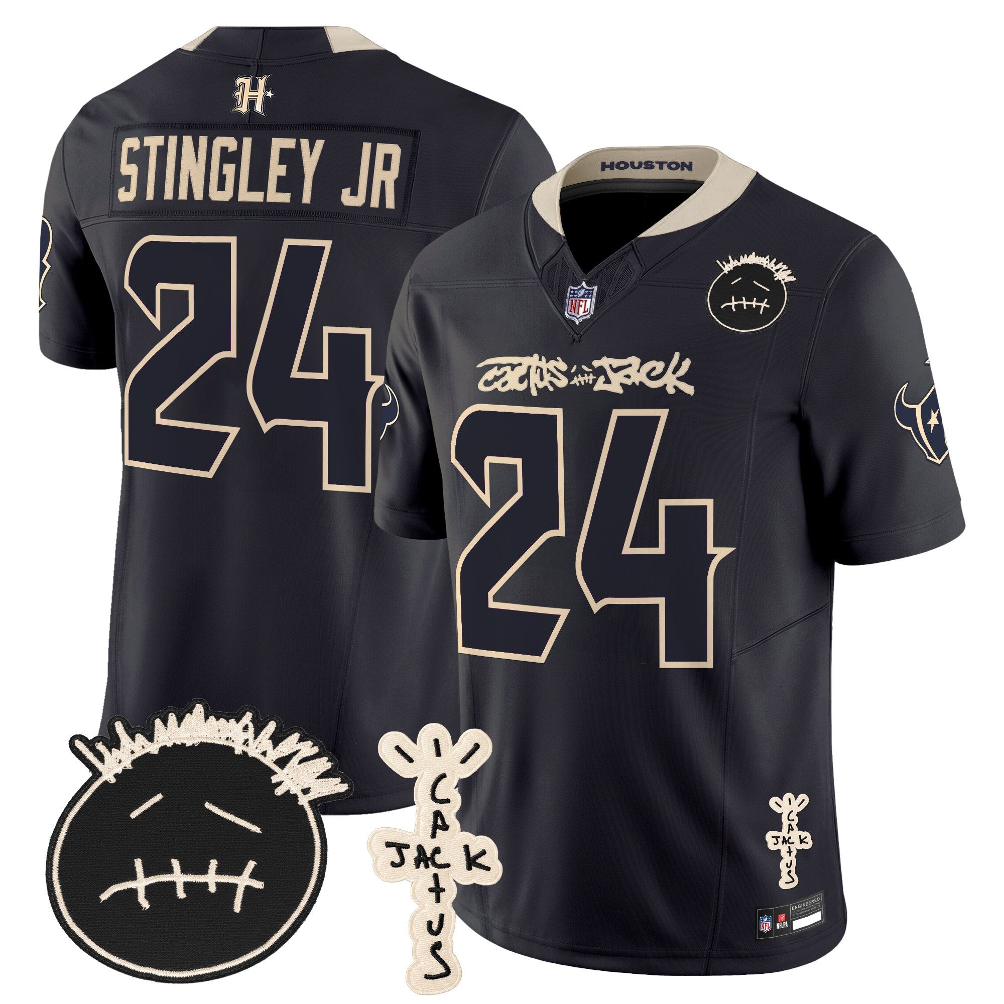 Men's Houston Texans x Cactus Jack Vapor Limited Jersey V2 - All Stitched