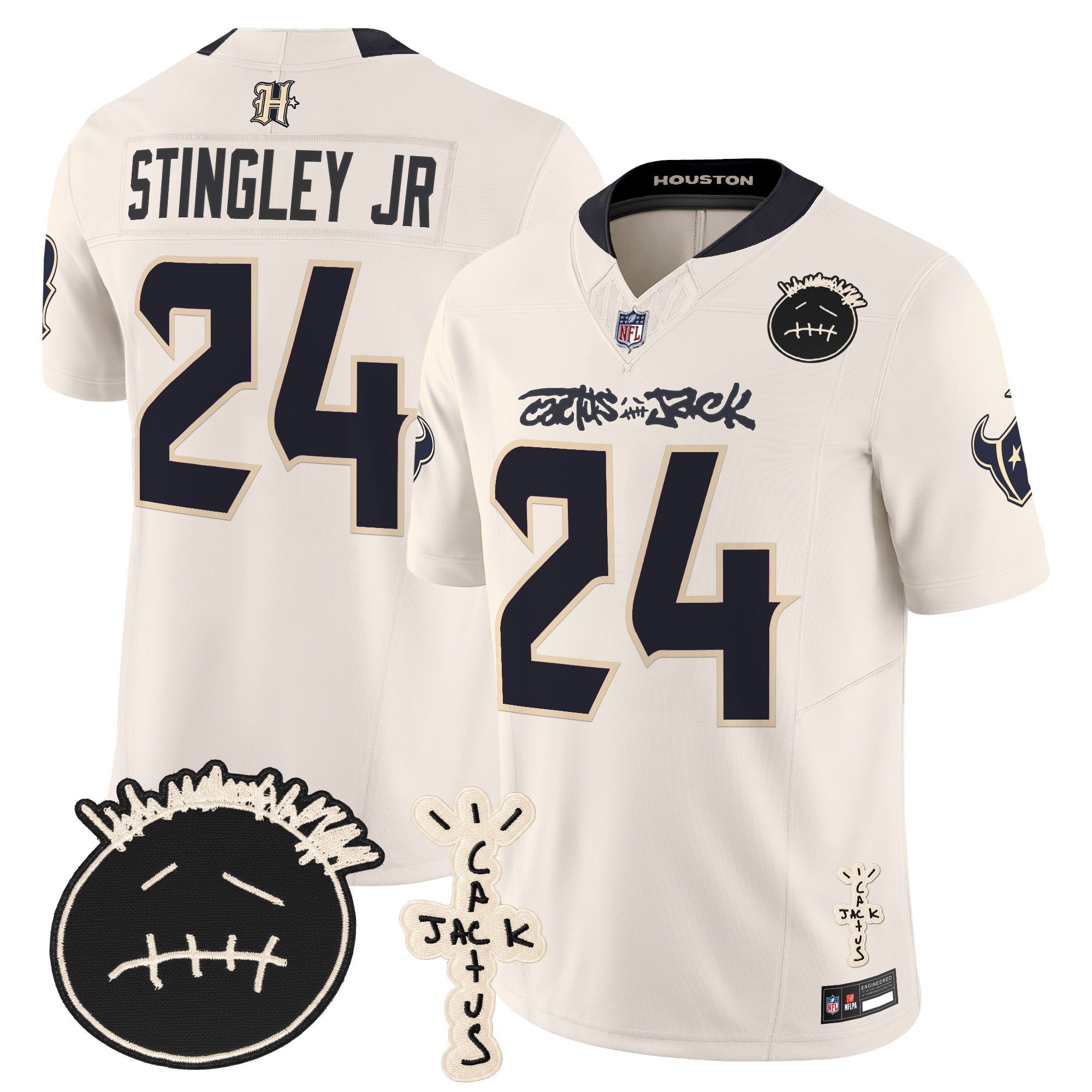 Men's Houston Texans x Cactus Jack Vapor Limited Jersey V2 - All Stitched