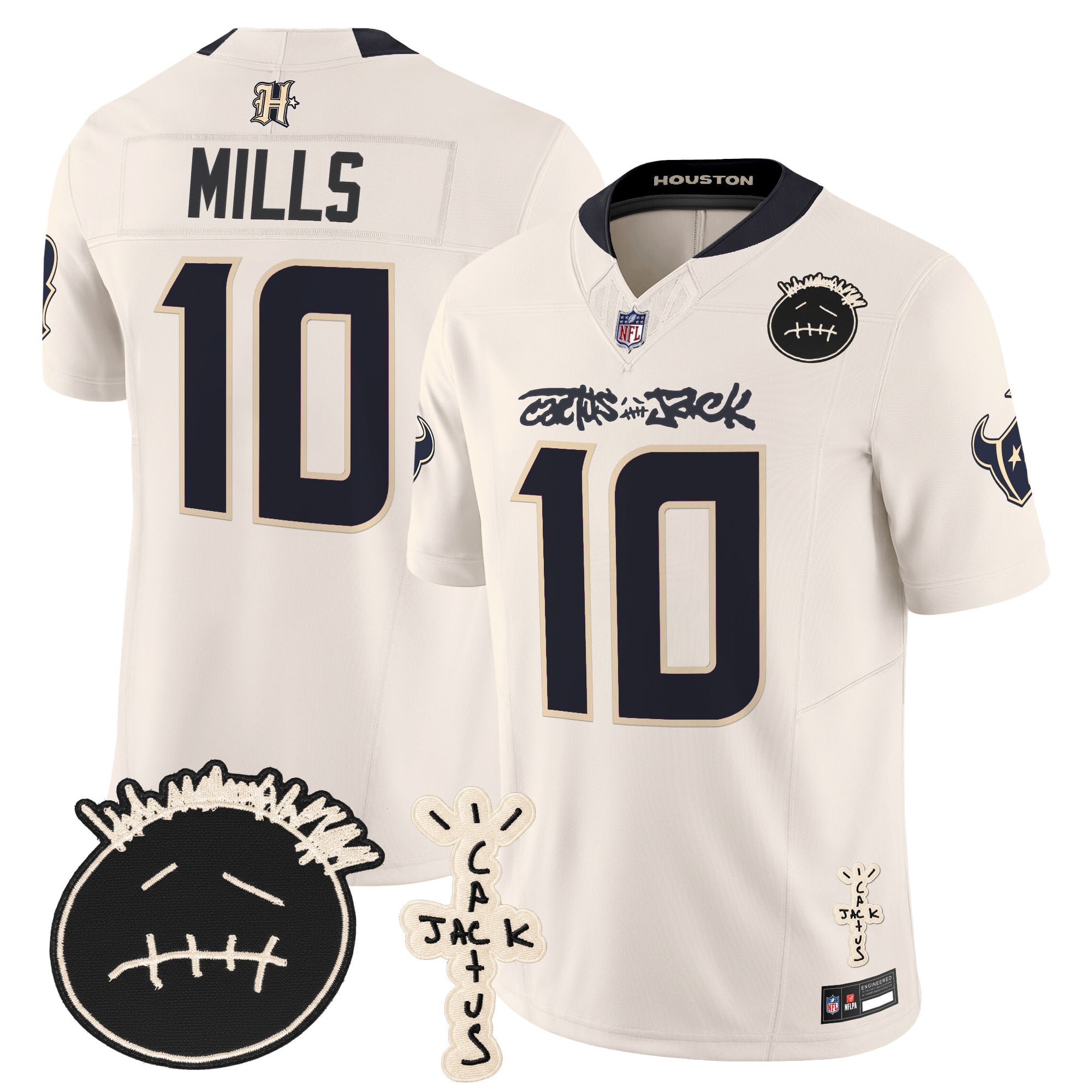 Men's Houston Texans x Cactus Jack Vapor Limited Jersey V2 - All Stitched