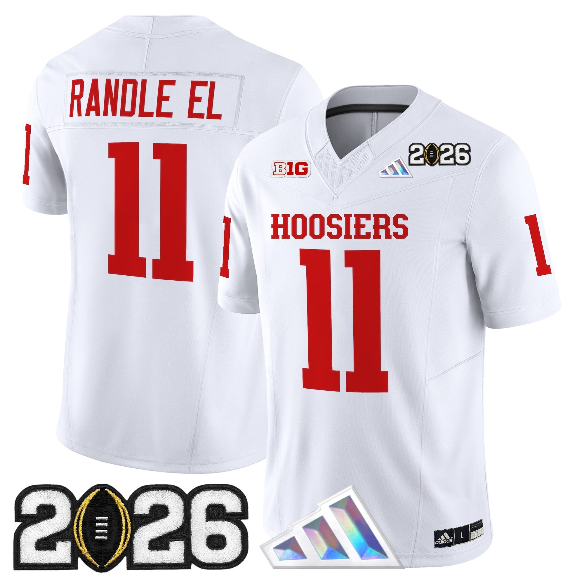 Men's Indiana Hoosiers 2026 CFP Final Patch Vapor Limited Jersey V4 - All Stitched