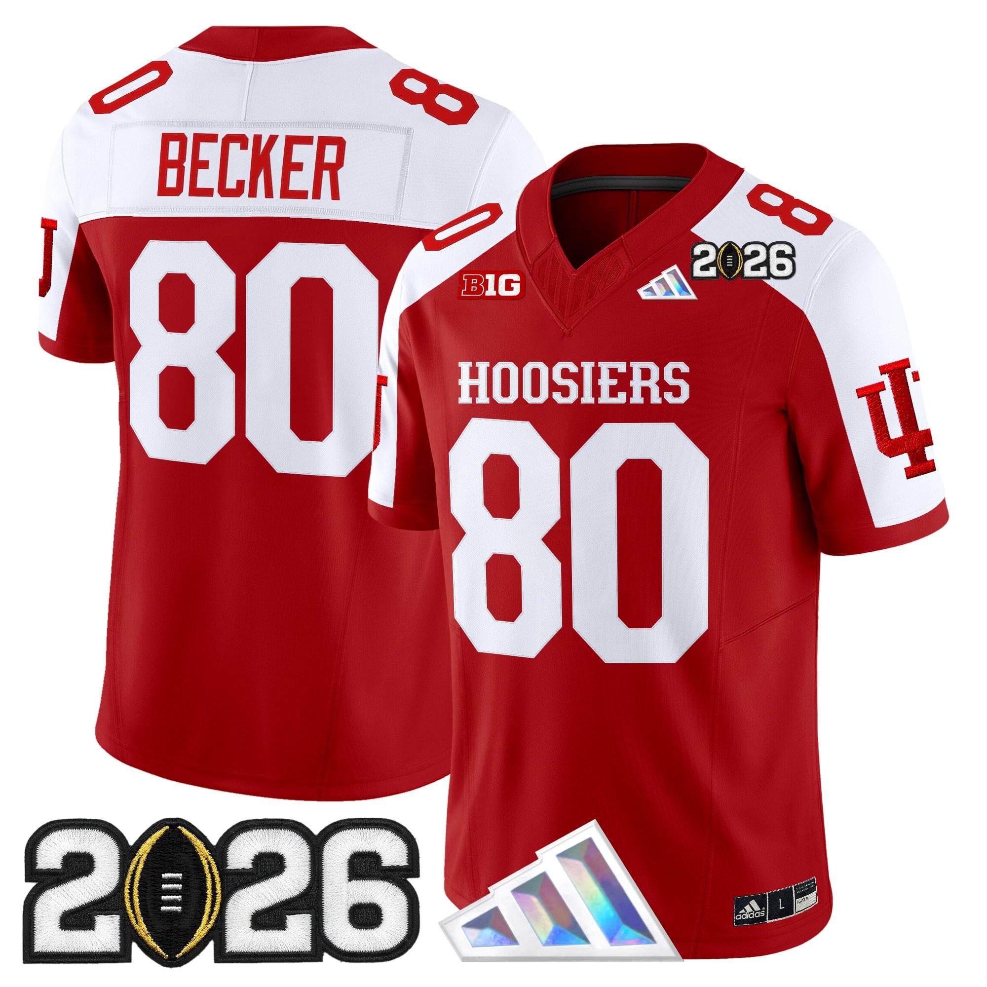 Men's Indiana Hoosiers 2026 CFP Final Patch Vapor Limited Jersey V4 - All Stitched