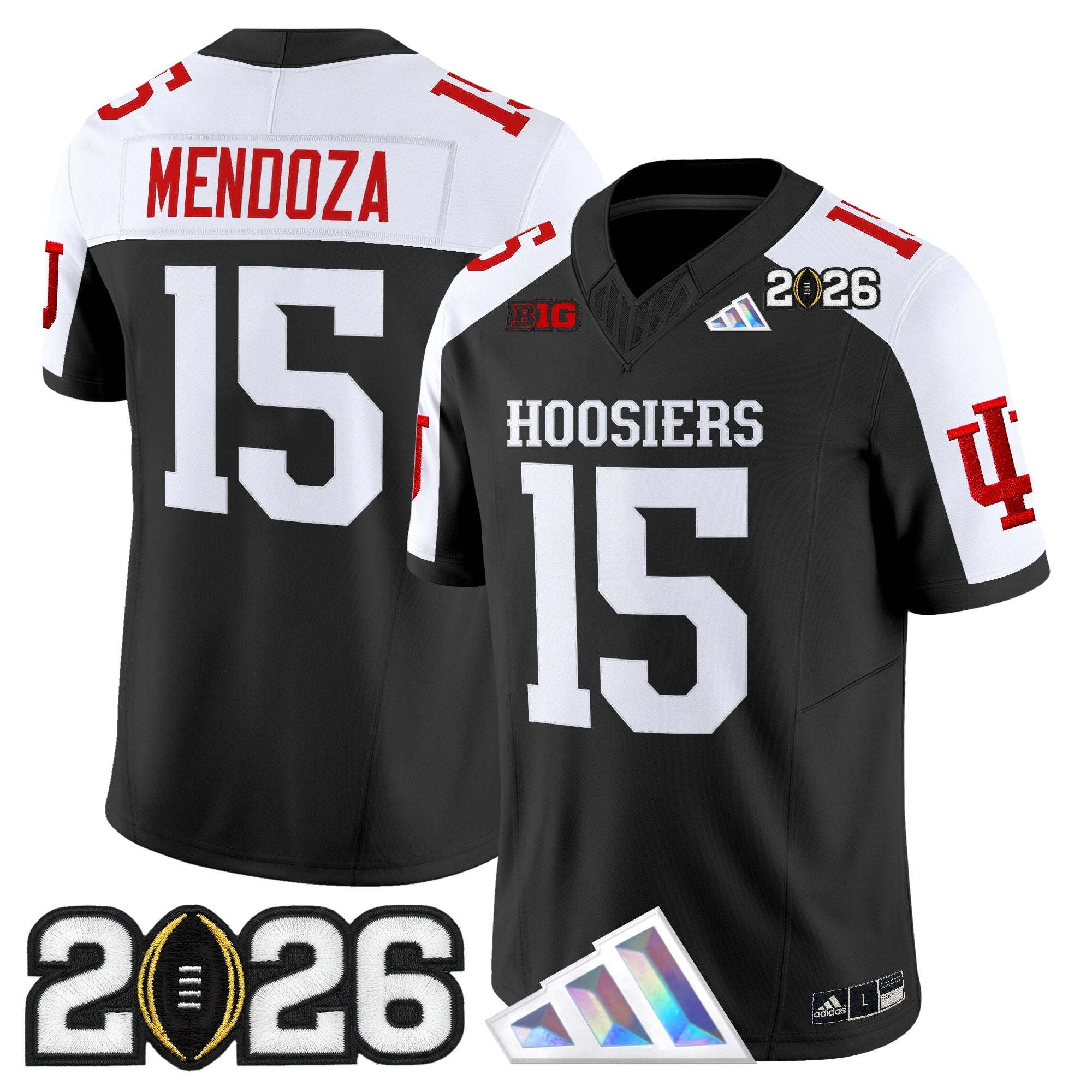 Men's Indiana Hoosiers 2026 CFP Final Patch Vapor Limited Jersey V4 - All Stitched