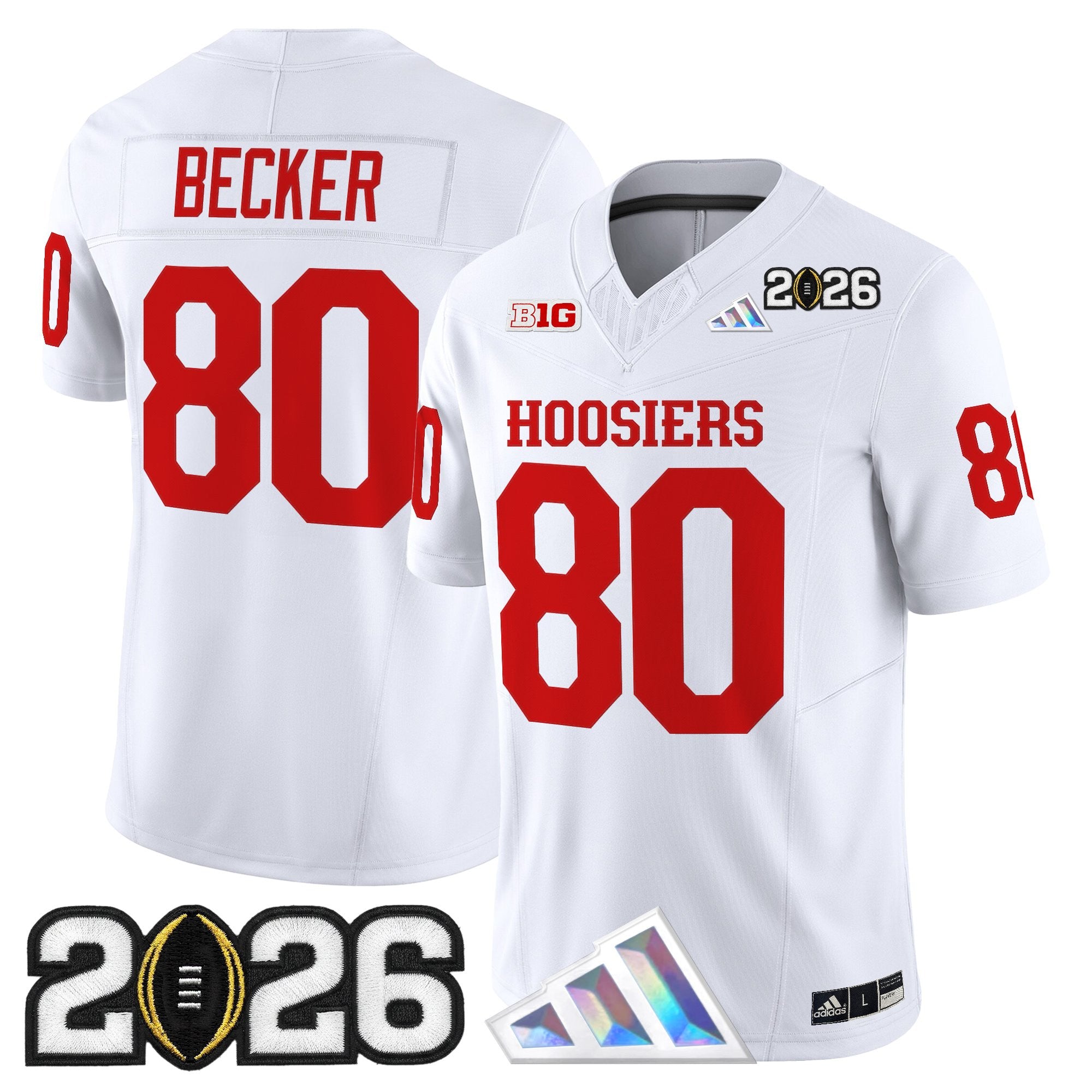 Men's Indiana Hoosiers 2026 CFP Final Patch Vapor Limited Jersey V4 - All Stitched