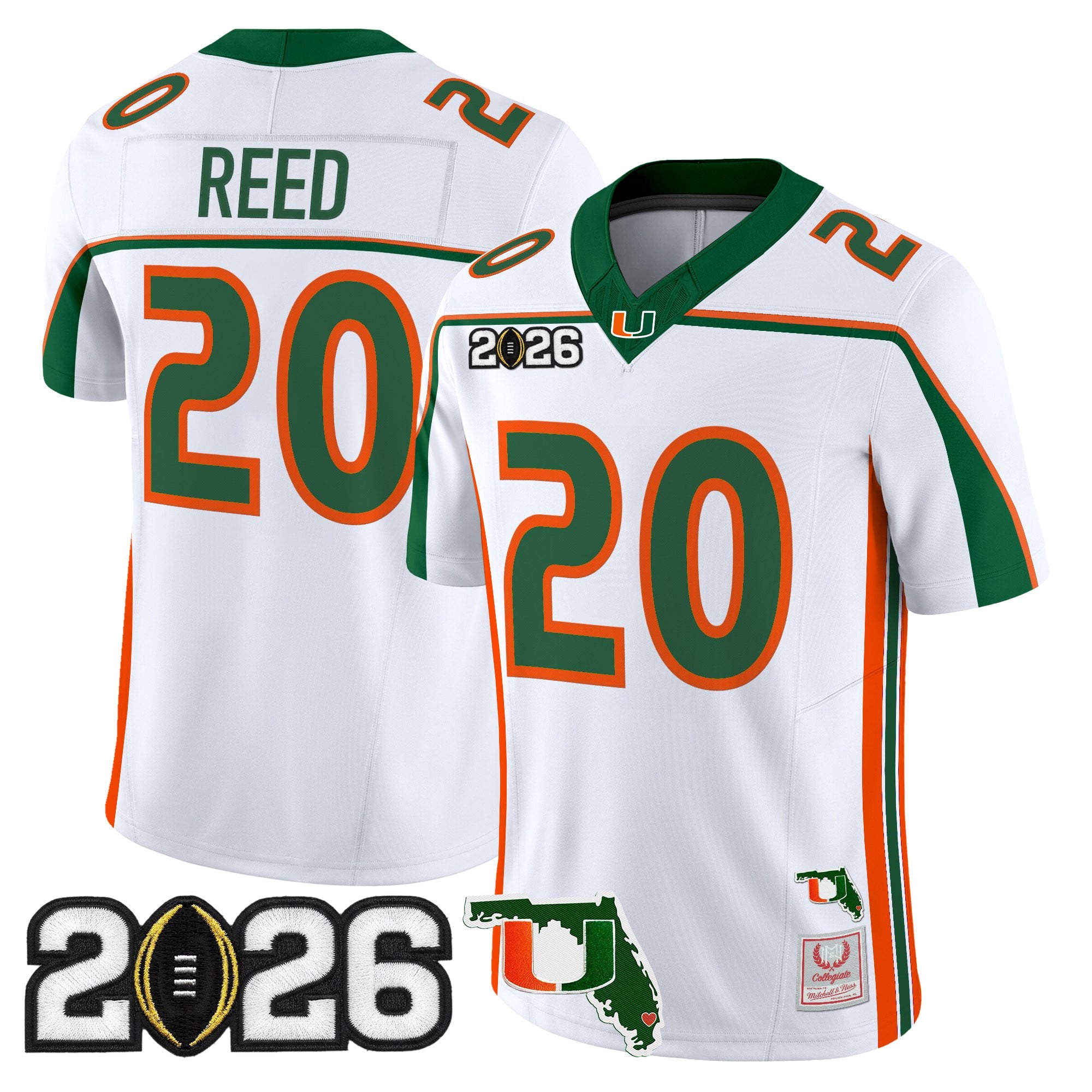Miami Hurricanes Throwback Vapor Limited Jersey - 2026 CFP Final & Florida Patch - All Stitched