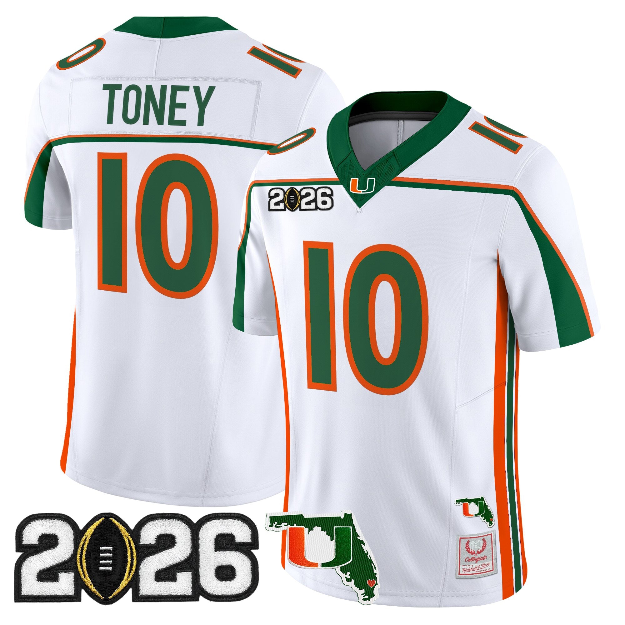 Miami Hurricanes Throwback Vapor Limited Jersey - 2026 CFP Final & Florida Patch - All Stitched