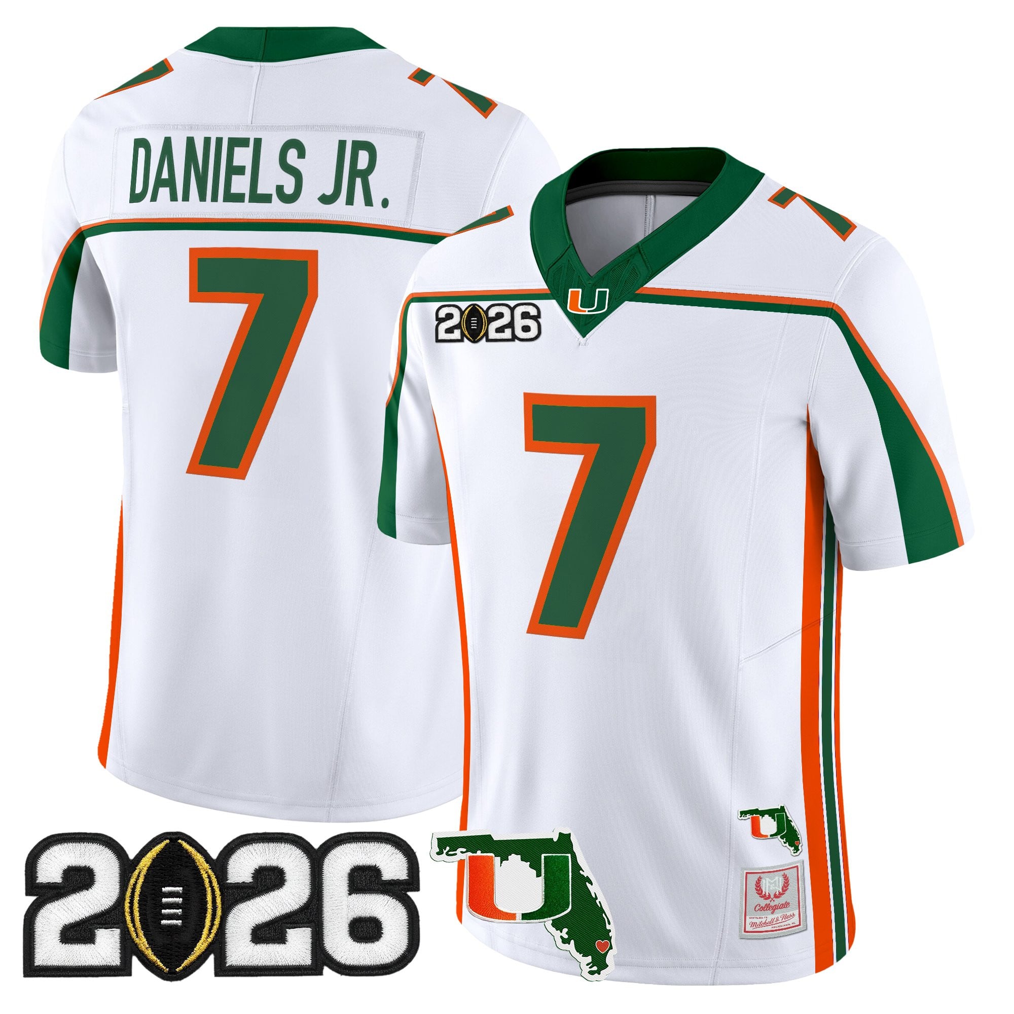 Miami Hurricanes Throwback Vapor Limited Jersey - 2026 CFP Final & Florida Patch - All Stitched