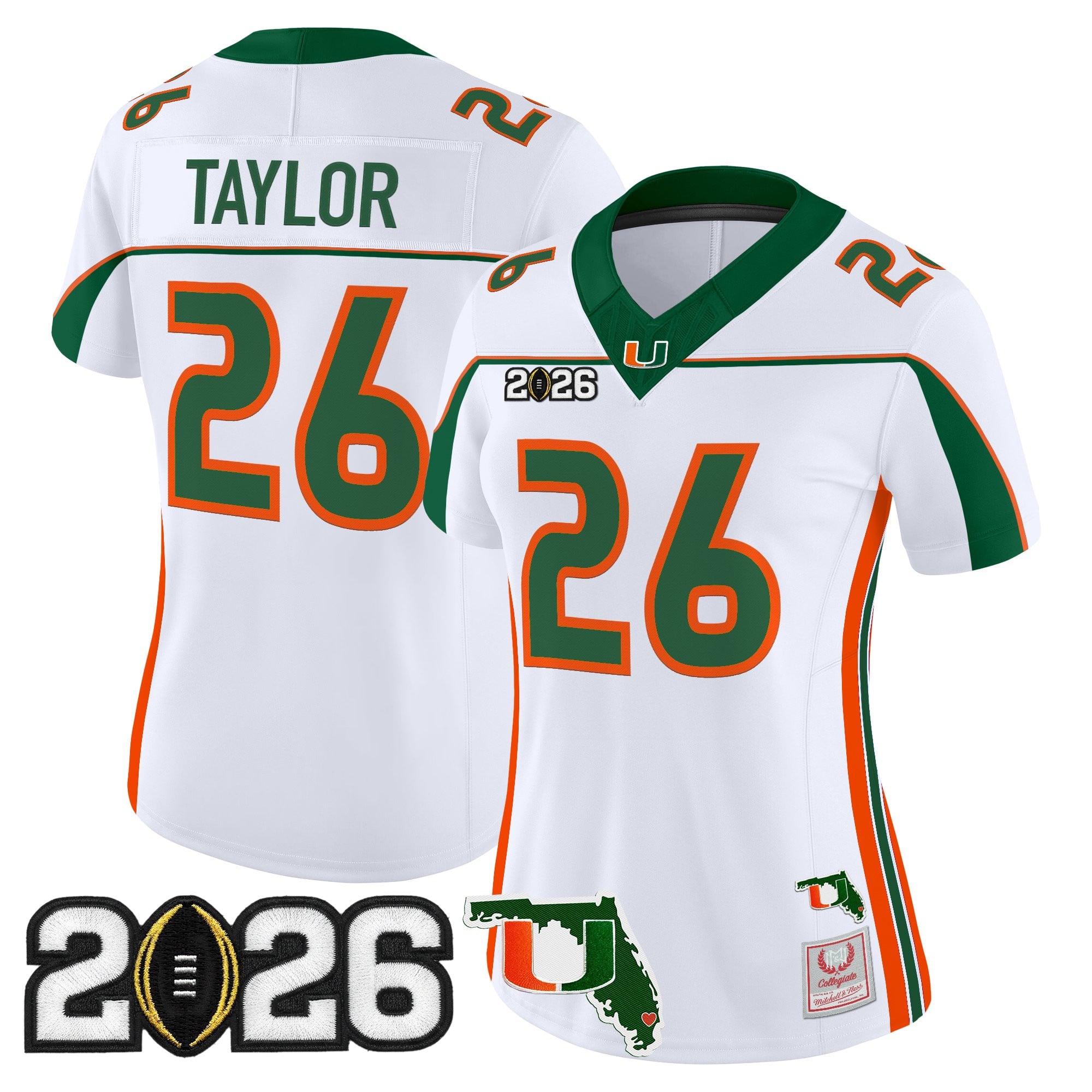 Miami Hurricanes Throwback Vapor Limited Jersey - 2026 CFP Final & Florida Patch - All Stitched