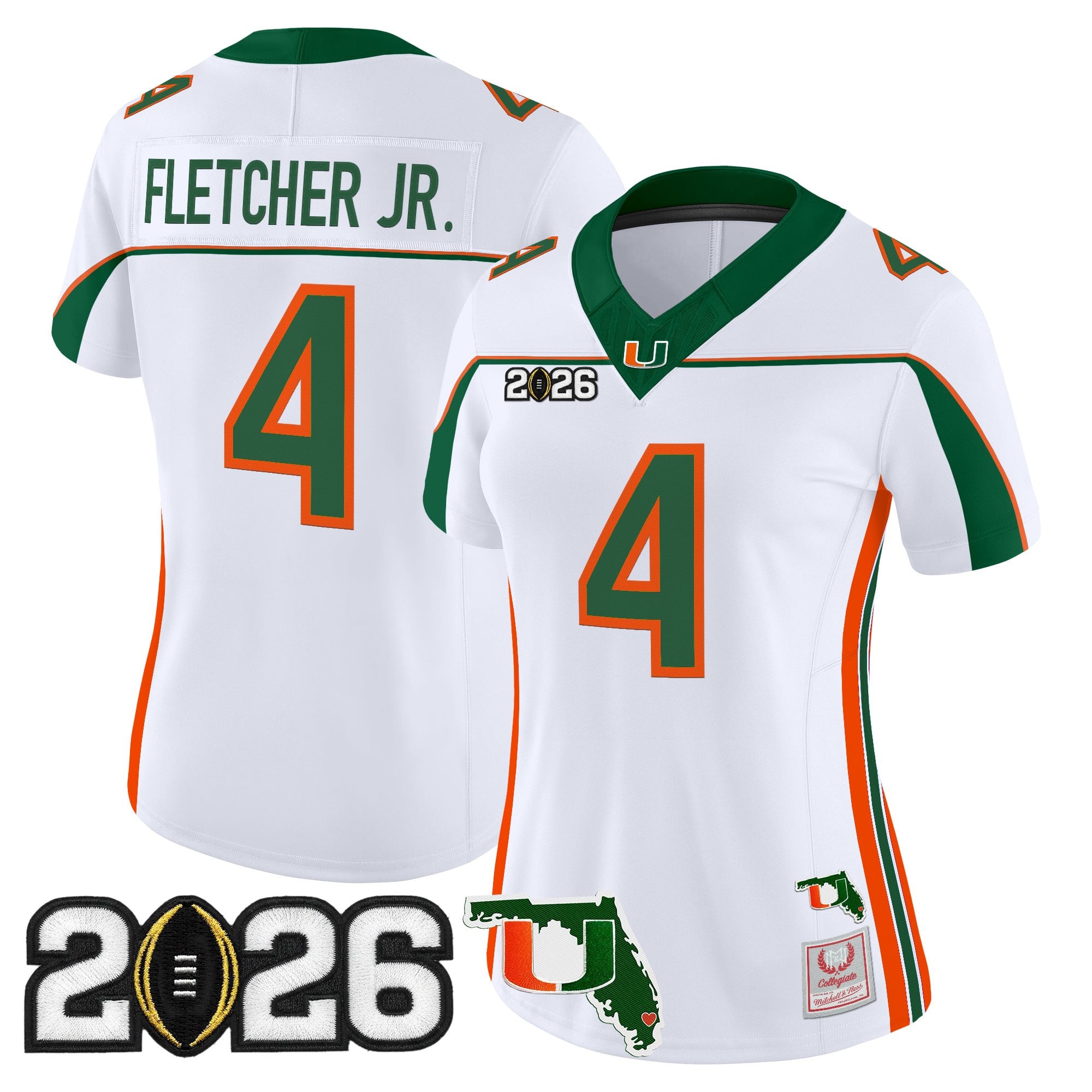 Miami Hurricanes Throwback Vapor Limited Jersey - 2026 CFP Final & Florida Patch - All Stitched