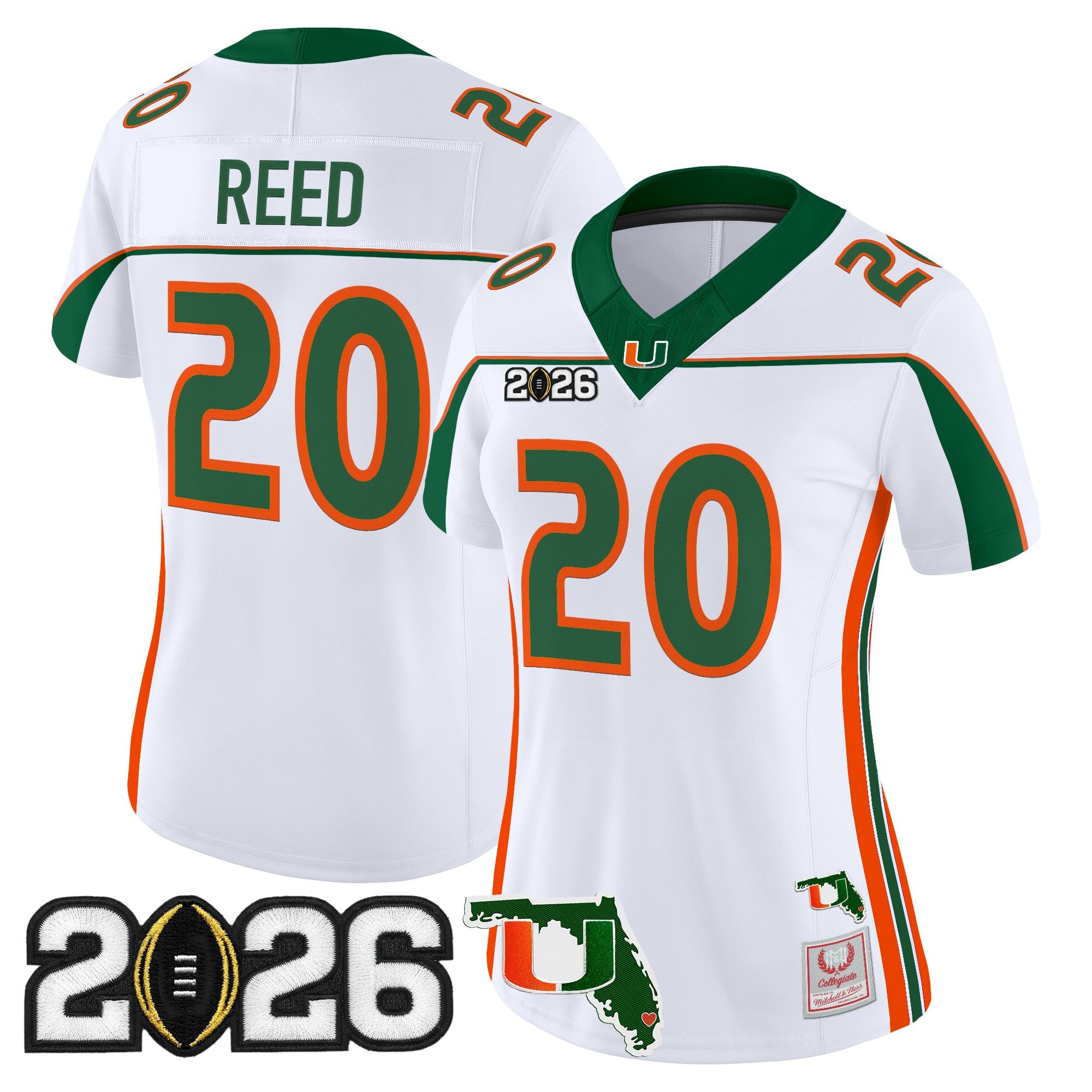 Miami Hurricanes Throwback Vapor Limited Jersey - 2026 CFP Final & Florida Patch - All Stitched