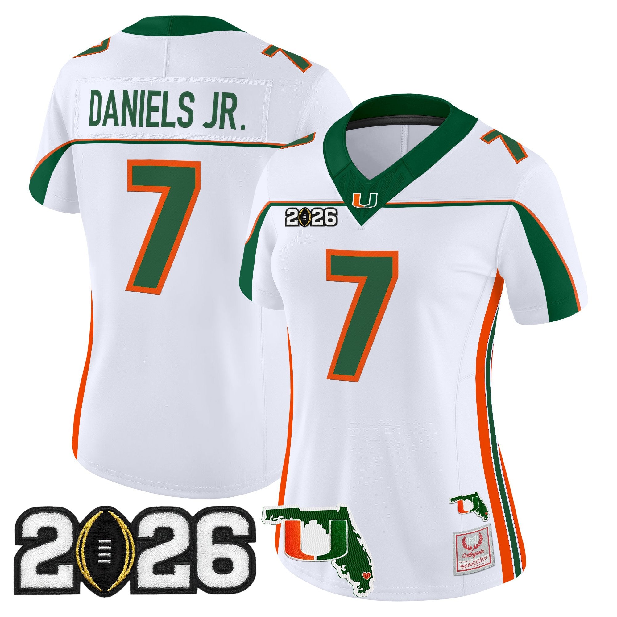 Miami Hurricanes Throwback Vapor Limited Jersey - 2026 CFP Final & Florida Patch - All Stitched
