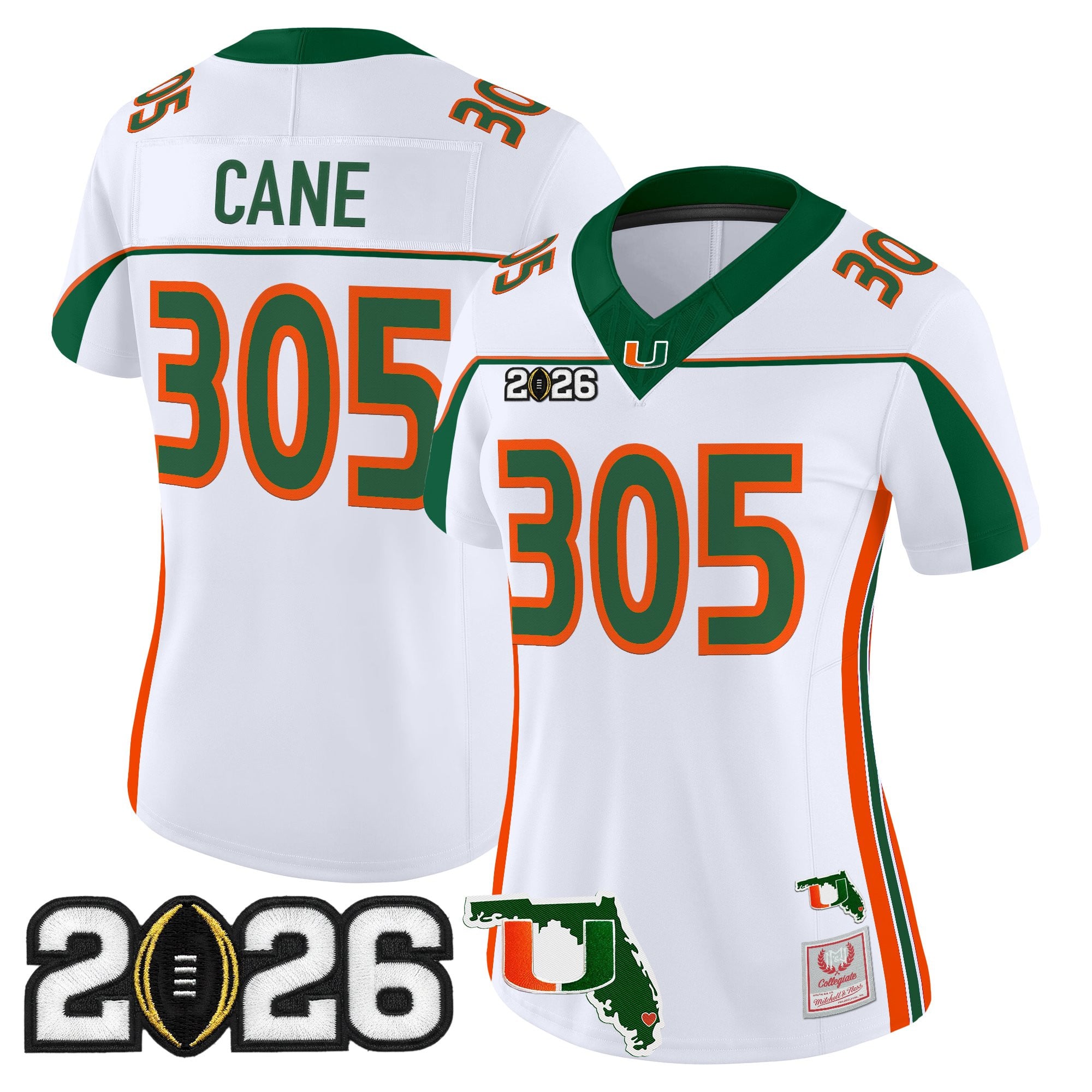 Miami Hurricanes Throwback Vapor Limited Jersey - 2026 CFP Final & Florida Patch - All Stitched