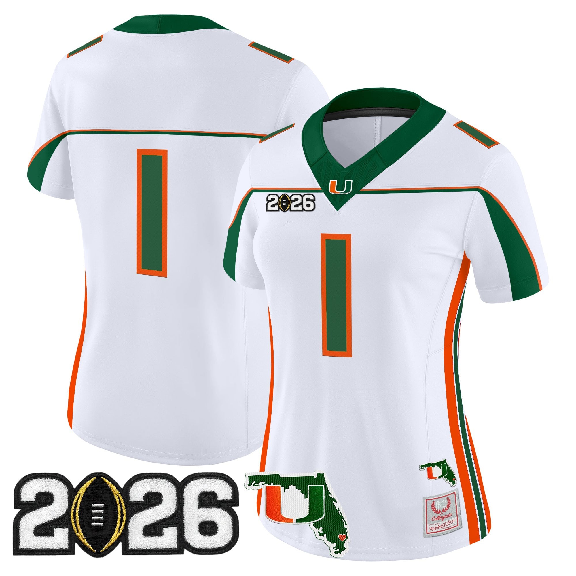 Miami Hurricanes Throwback Vapor Limited Jersey - 2026 CFP Final & Florida Patch - All Stitched