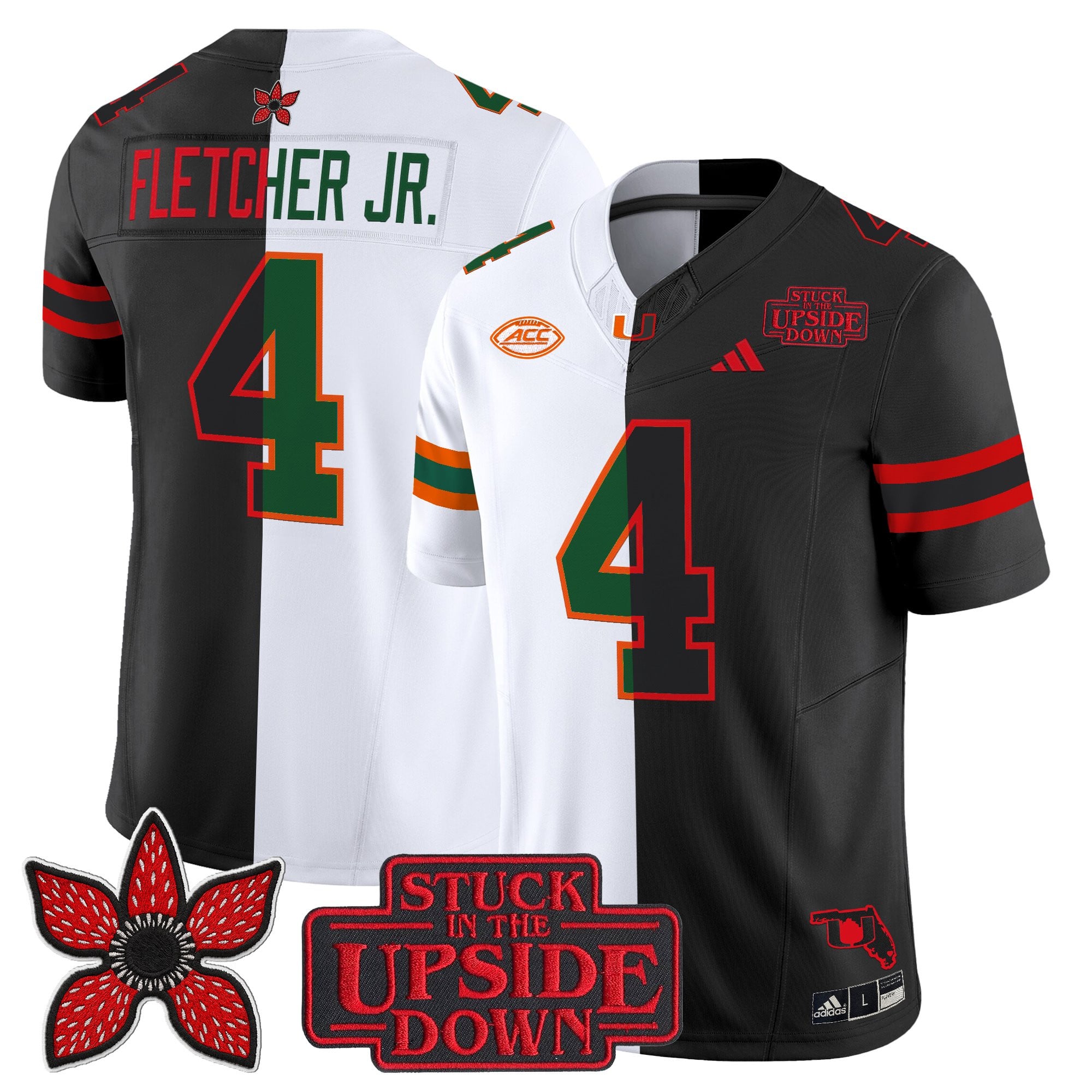 Men's Miami Hurricanes 'Upside Down Edition' Vapor Limited Jersey - All Stitched