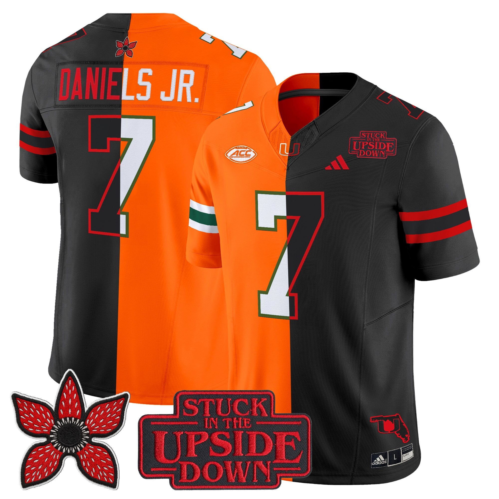 Men's Miami Hurricanes 'Upside Down Edition' Vapor Limited Jersey - All Stitched