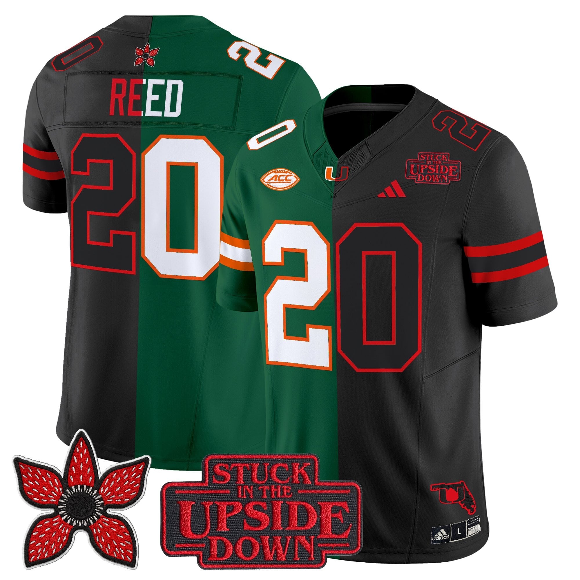 Men's Miami Hurricanes 'Upside Down Edition' Vapor Limited Jersey - All Stitched