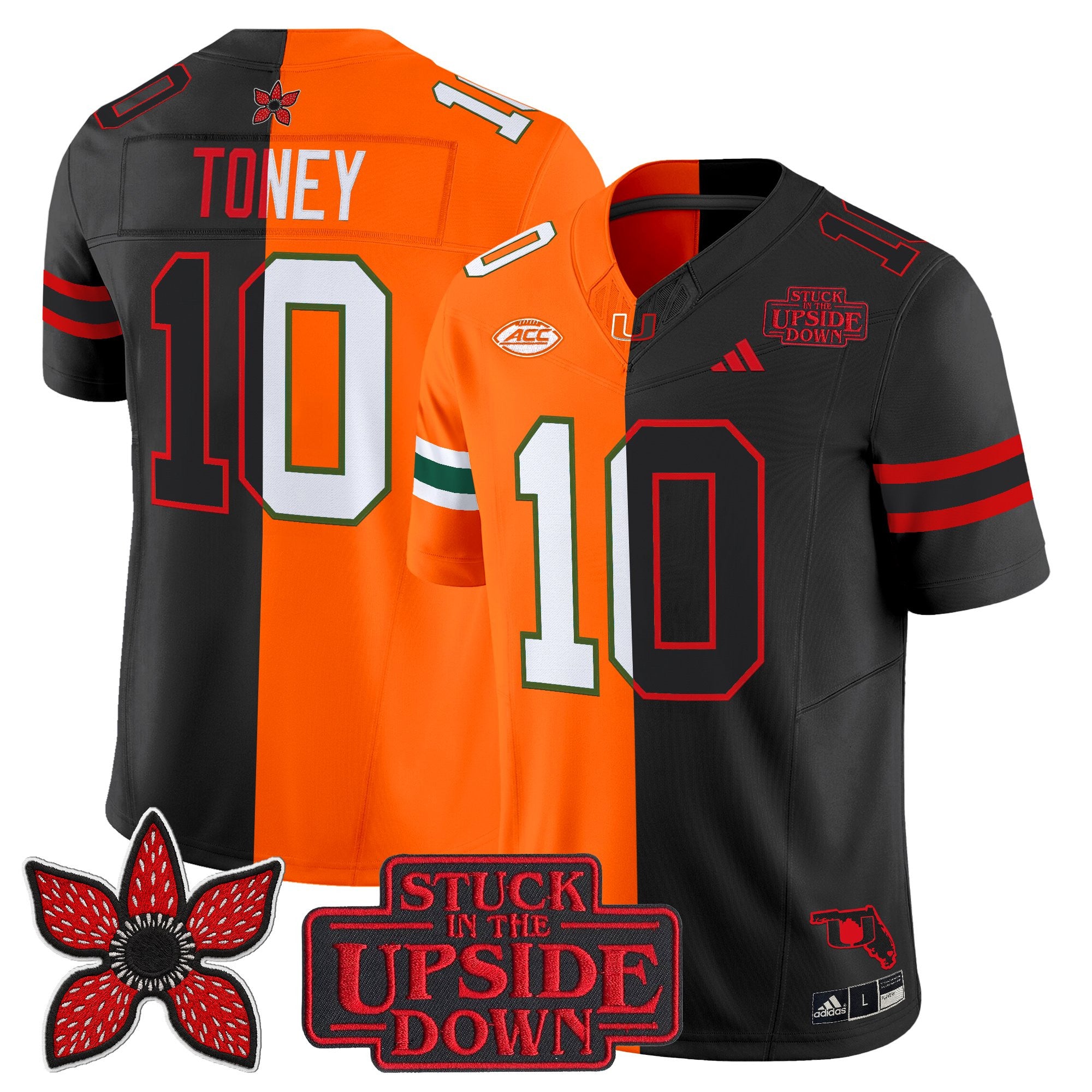 Men's Miami Hurricanes 'Upside Down Edition' Vapor Limited Jersey - All Stitched