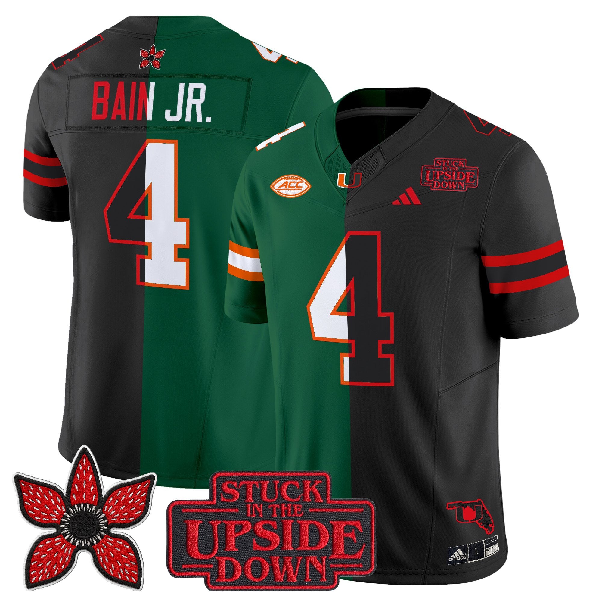 Men's Miami Hurricanes 'Upside Down Edition' Vapor Limited Jersey - All Stitched
