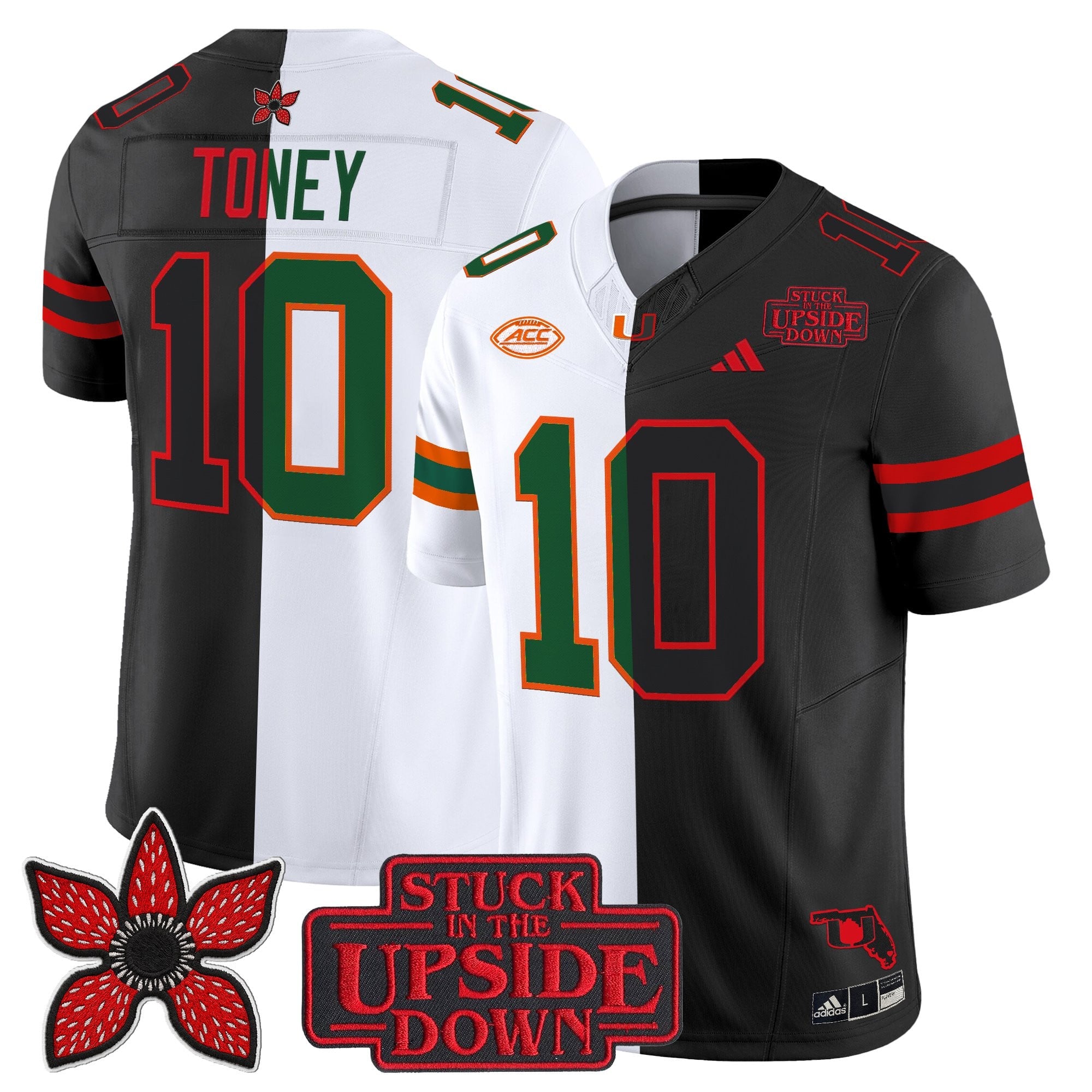 Men's Miami Hurricanes 'Upside Down Edition' Vapor Limited Jersey - All Stitched