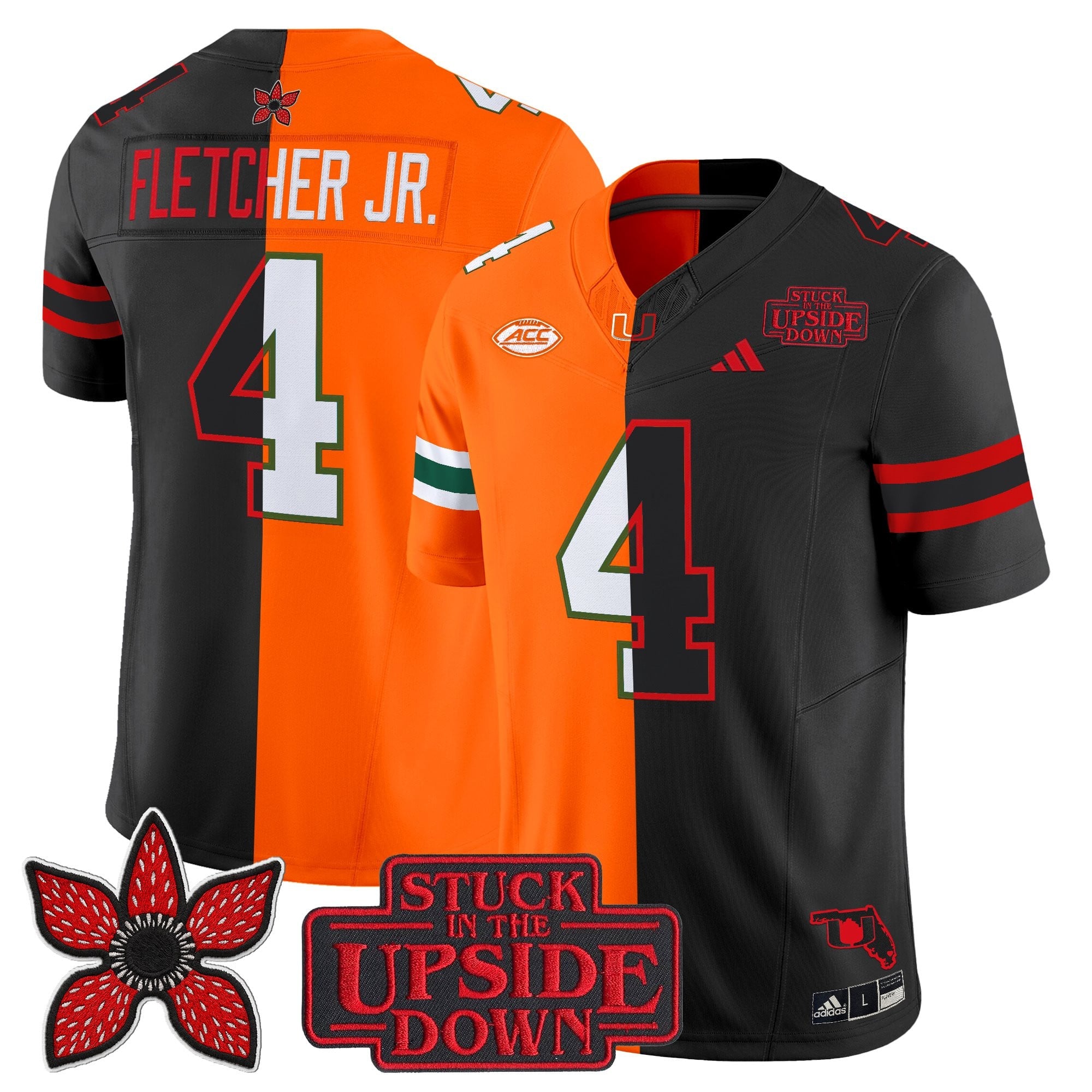 Men's Miami Hurricanes 'Upside Down Edition' Vapor Limited Jersey - All Stitched