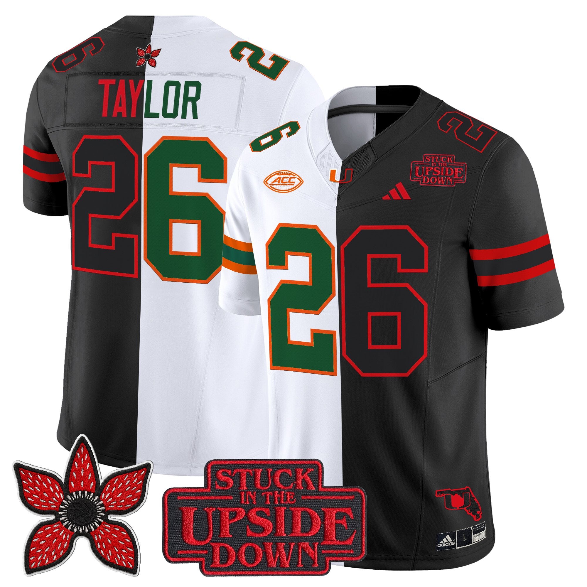 Men's Miami Hurricanes 'Upside Down Edition' Vapor Limited Jersey - All Stitched