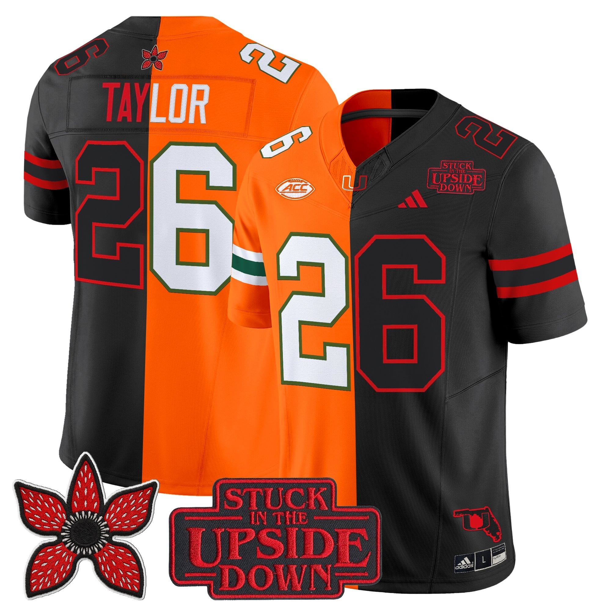 Men's Miami Hurricanes 'Upside Down Edition' Vapor Limited Jersey - All Stitched