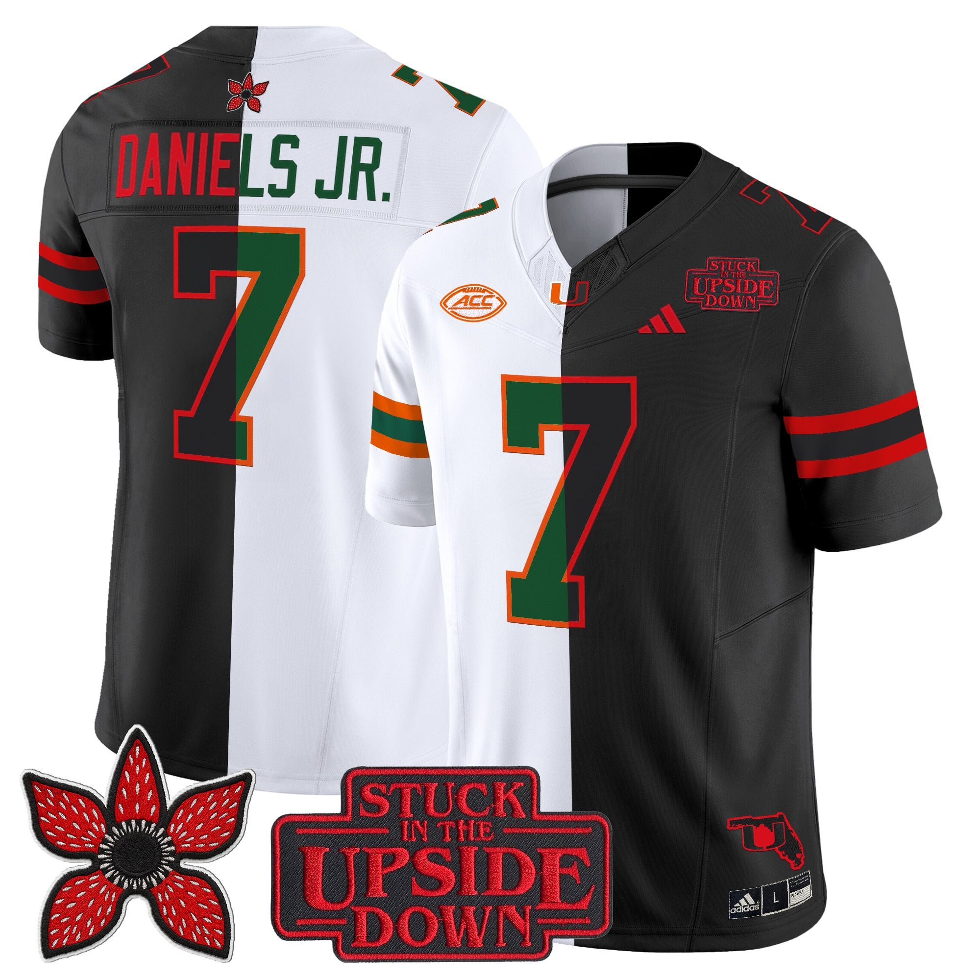 Men's Miami Hurricanes 'Upside Down Edition' Vapor Limited Jersey - All Stitched