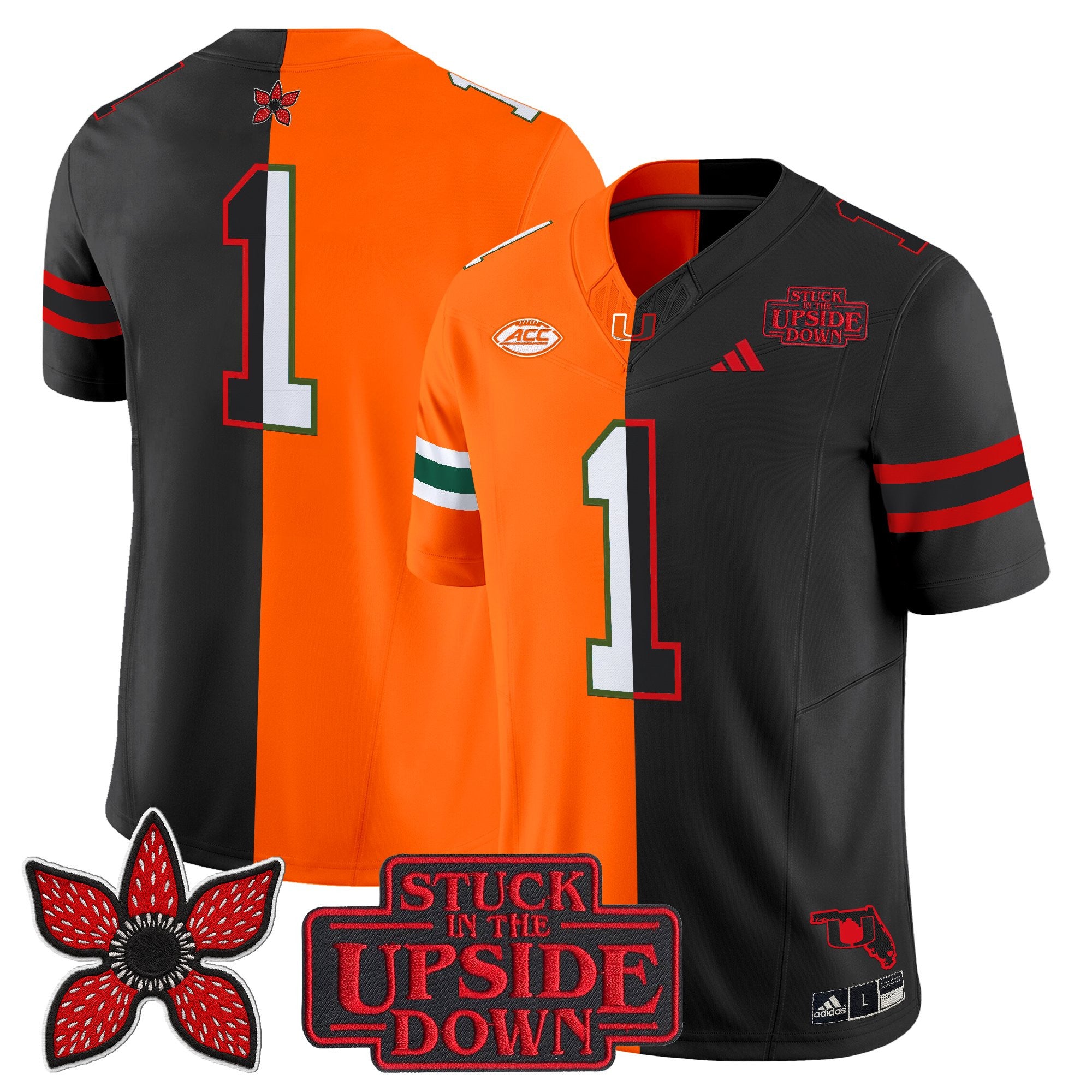 Men's Miami Hurricanes 'Upside Down Edition' Vapor Limited Jersey - All Stitched