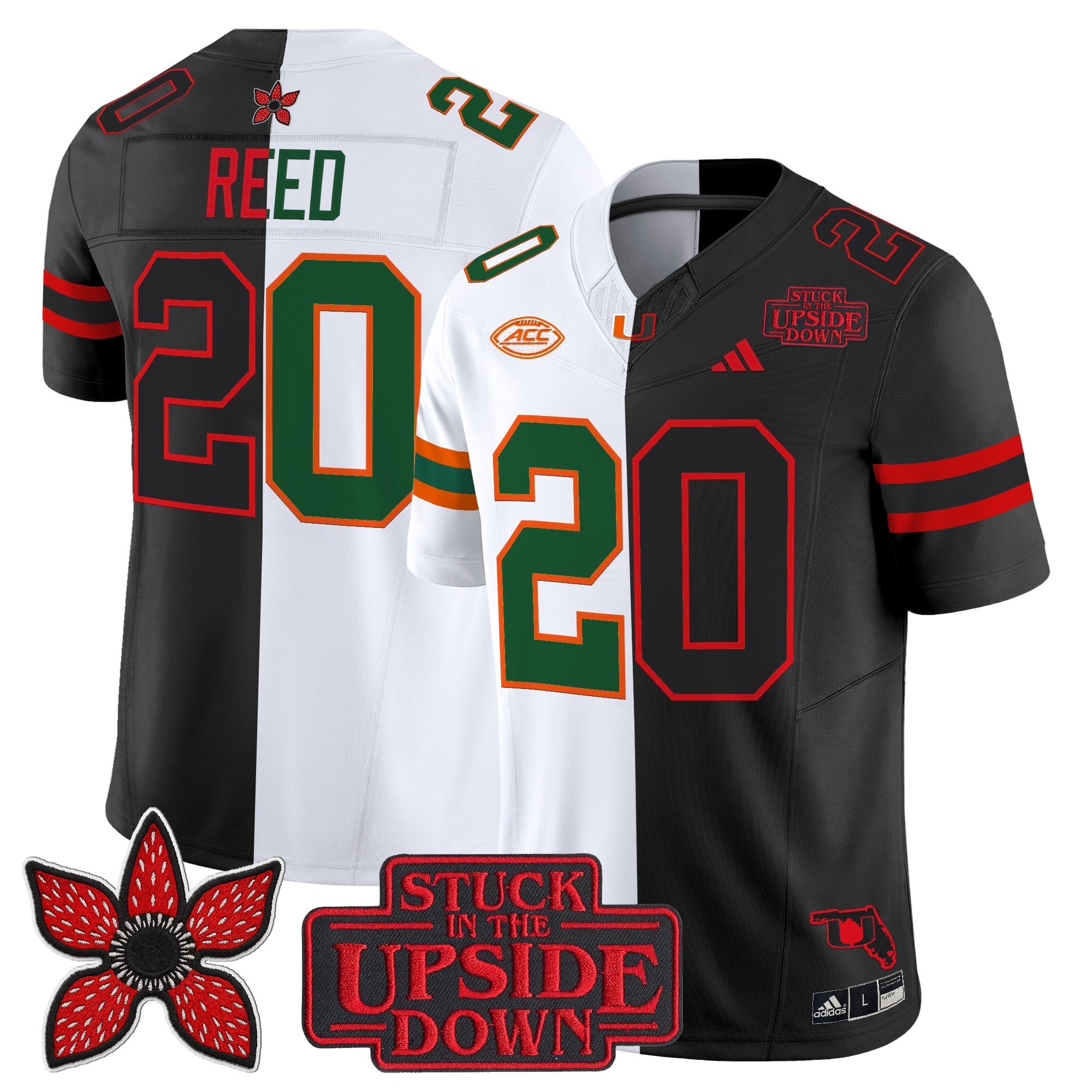 Men's Miami Hurricanes 'Upside Down Edition' Vapor Limited Jersey - All Stitched