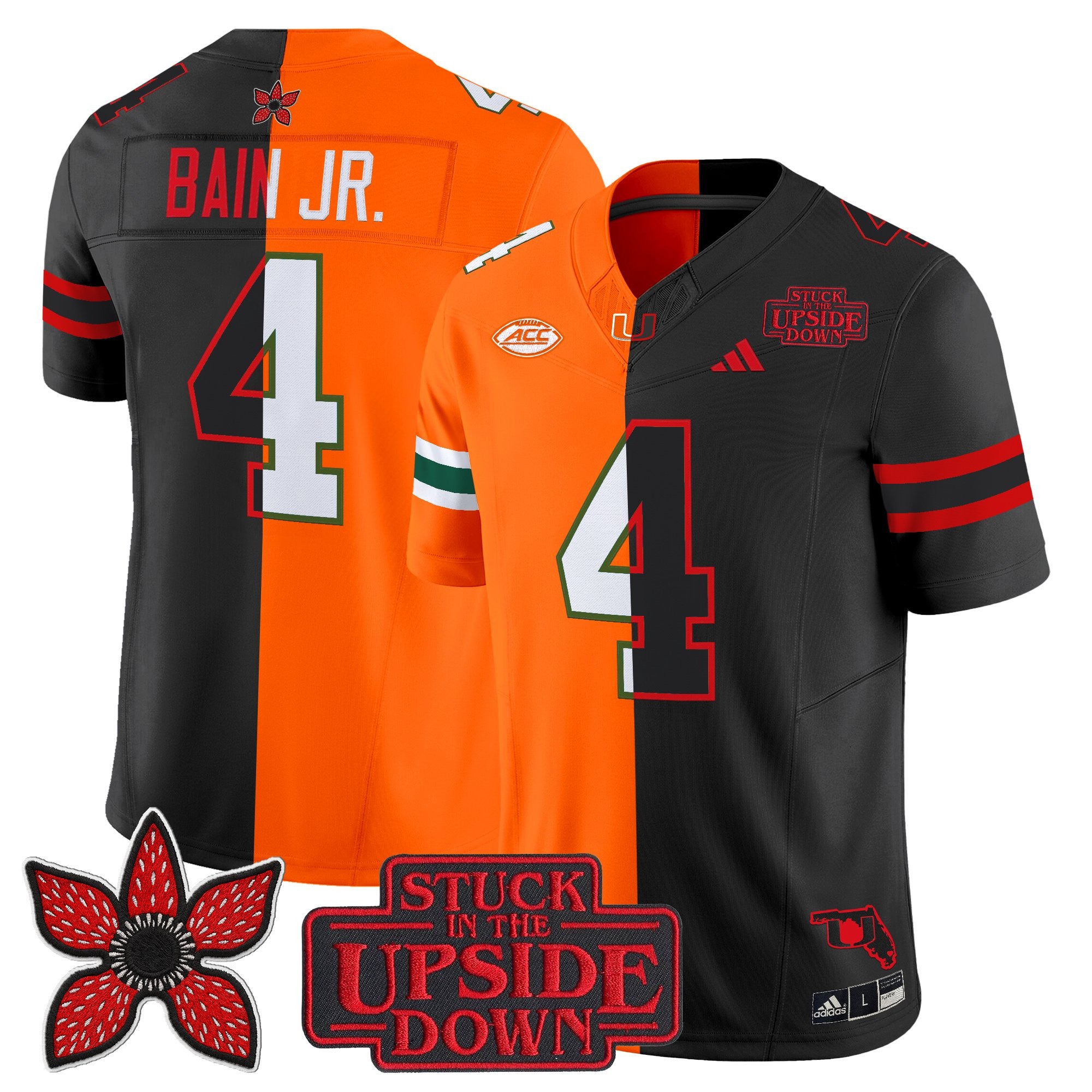 Men's Miami Hurricanes 'Upside Down Edition' Vapor Limited Jersey - All Stitched