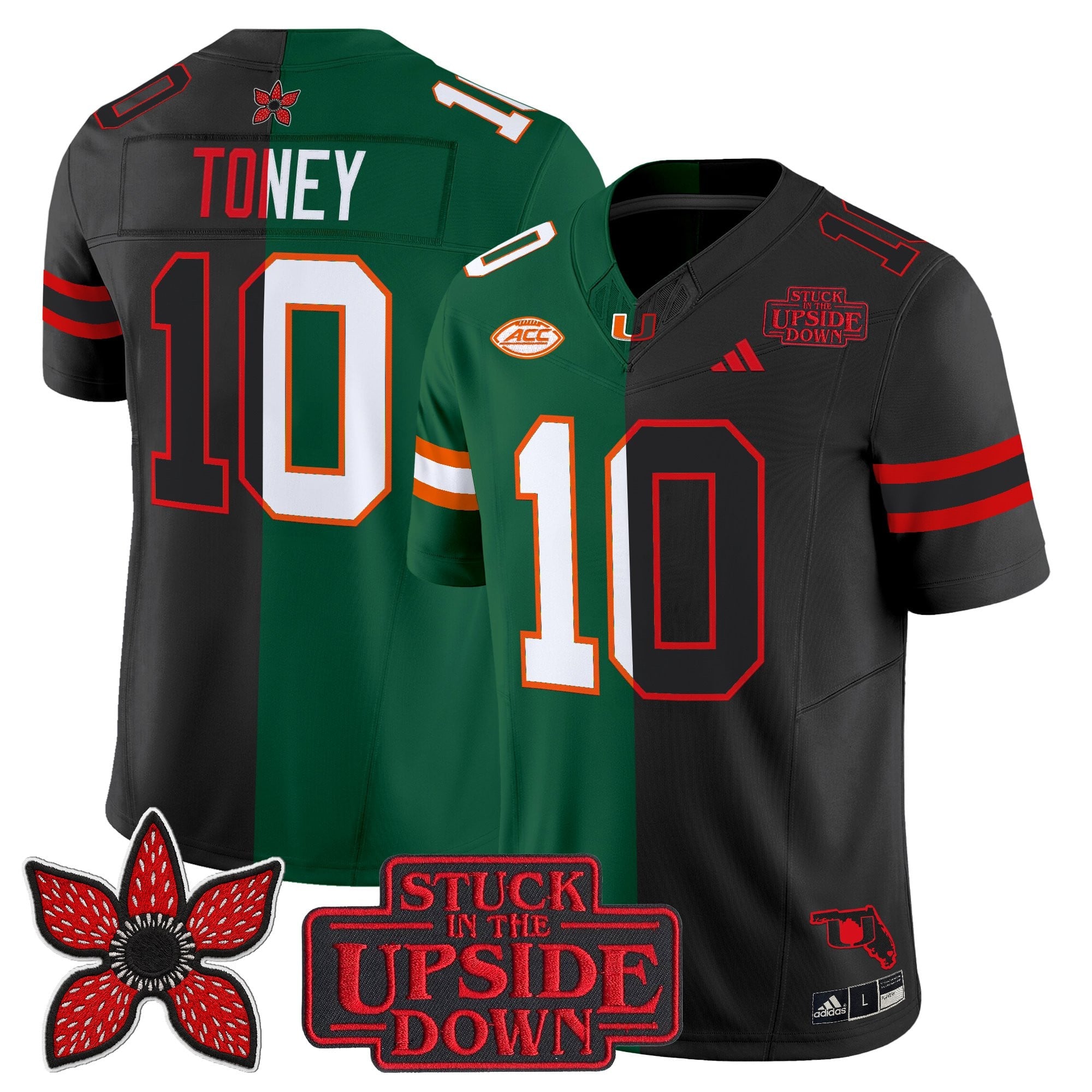 Men's Miami Hurricanes 'Upside Down Edition' Vapor Limited Jersey - All Stitched