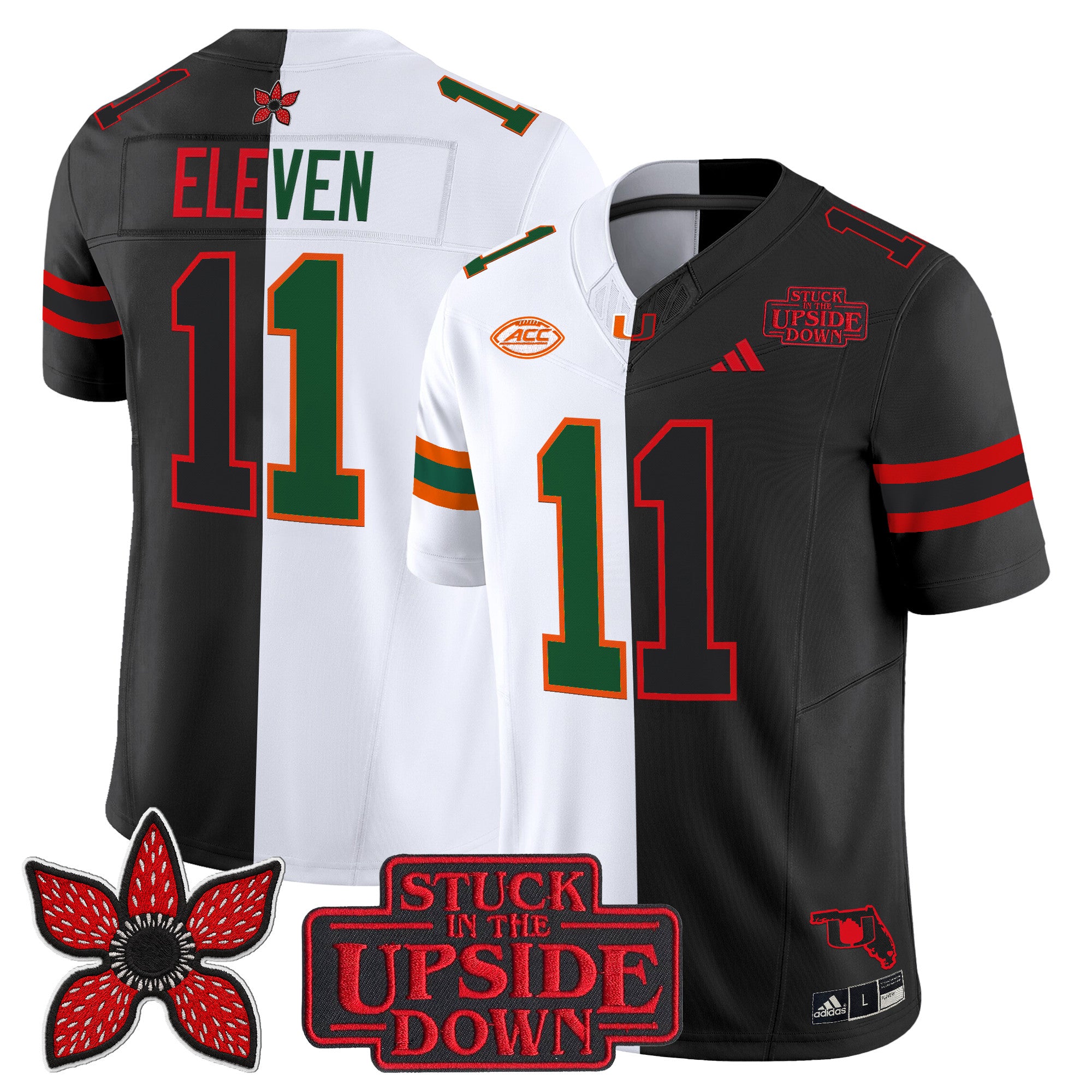 Men's Miami Hurricanes 'Upside Down Edition' Vapor Limited Jersey - All Stitched