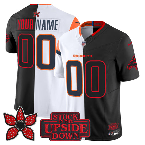 Denver Broncos 'Upside Down Edition' Vapor Limited Custom Jersey - All Stitched
