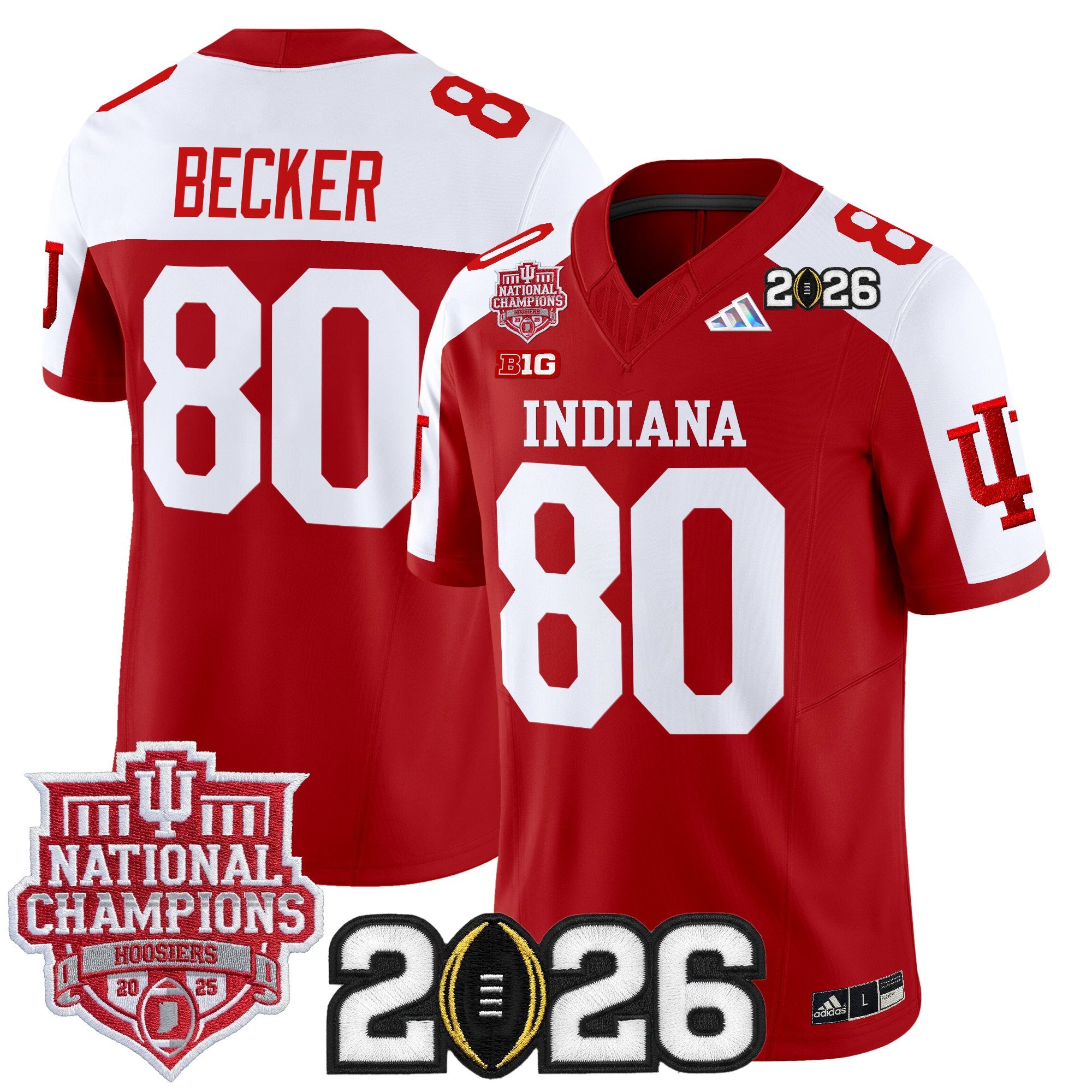Men's Indiana Hoosiers 2025 National Champions & 2026 CFP Final Patch Vapor Limited Jersey - All Stitched