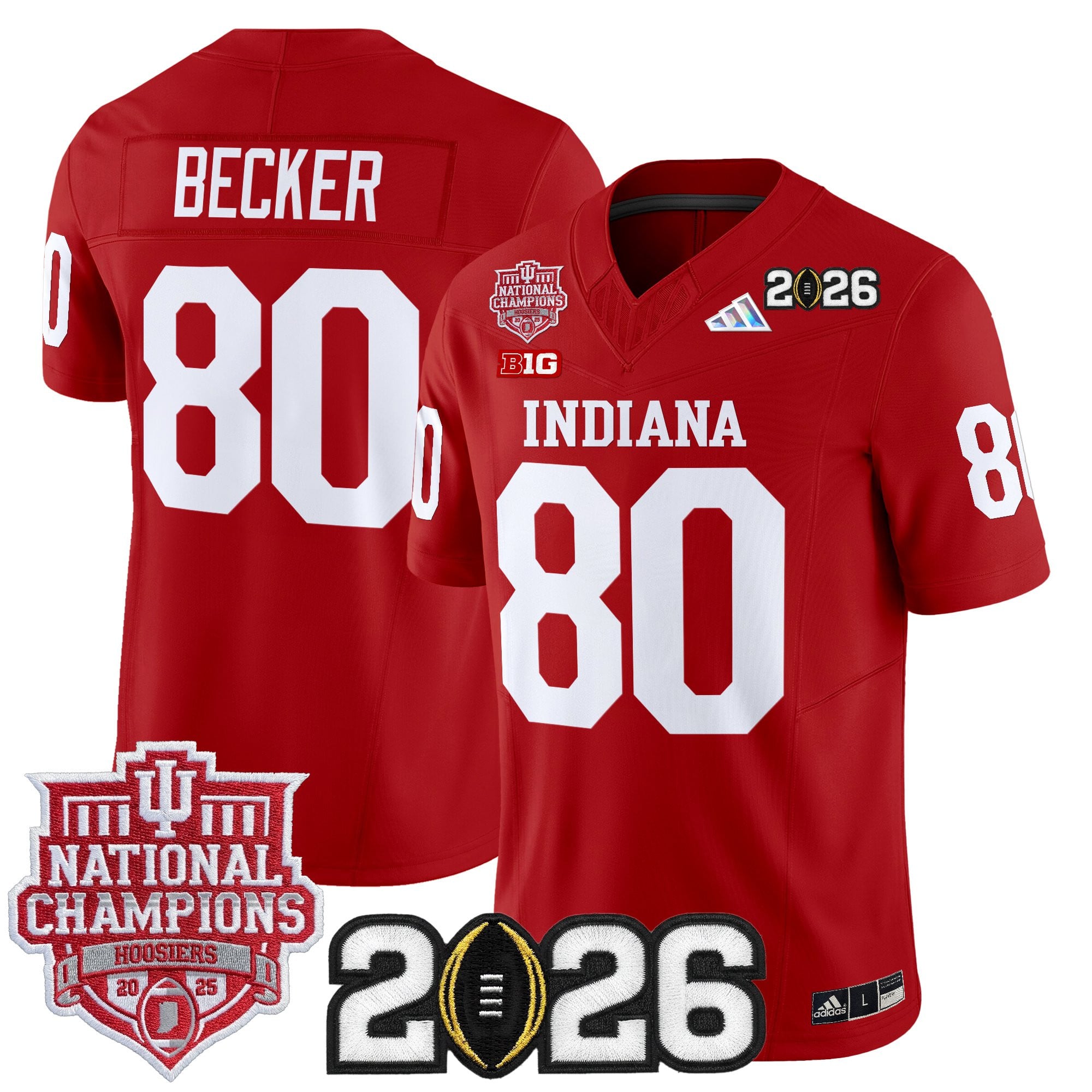 Men's Indiana Hoosiers 2025 National Champions & 2026 CFP Final Patch Vapor Limited Jersey - All Stitched