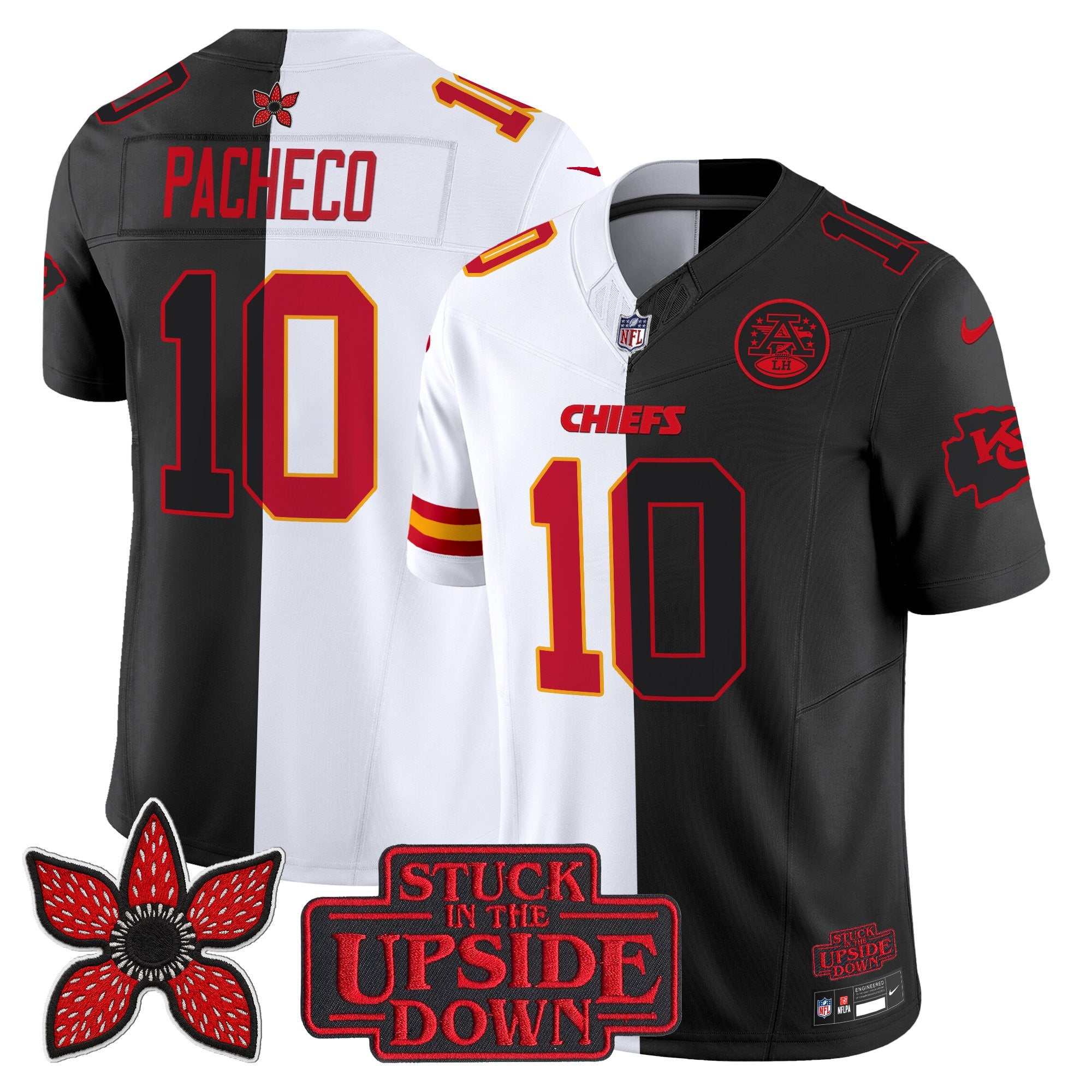 Men's Kansas City Chiefs 'Upside Down Edition' Vapor Limited Jersey - All Stitched