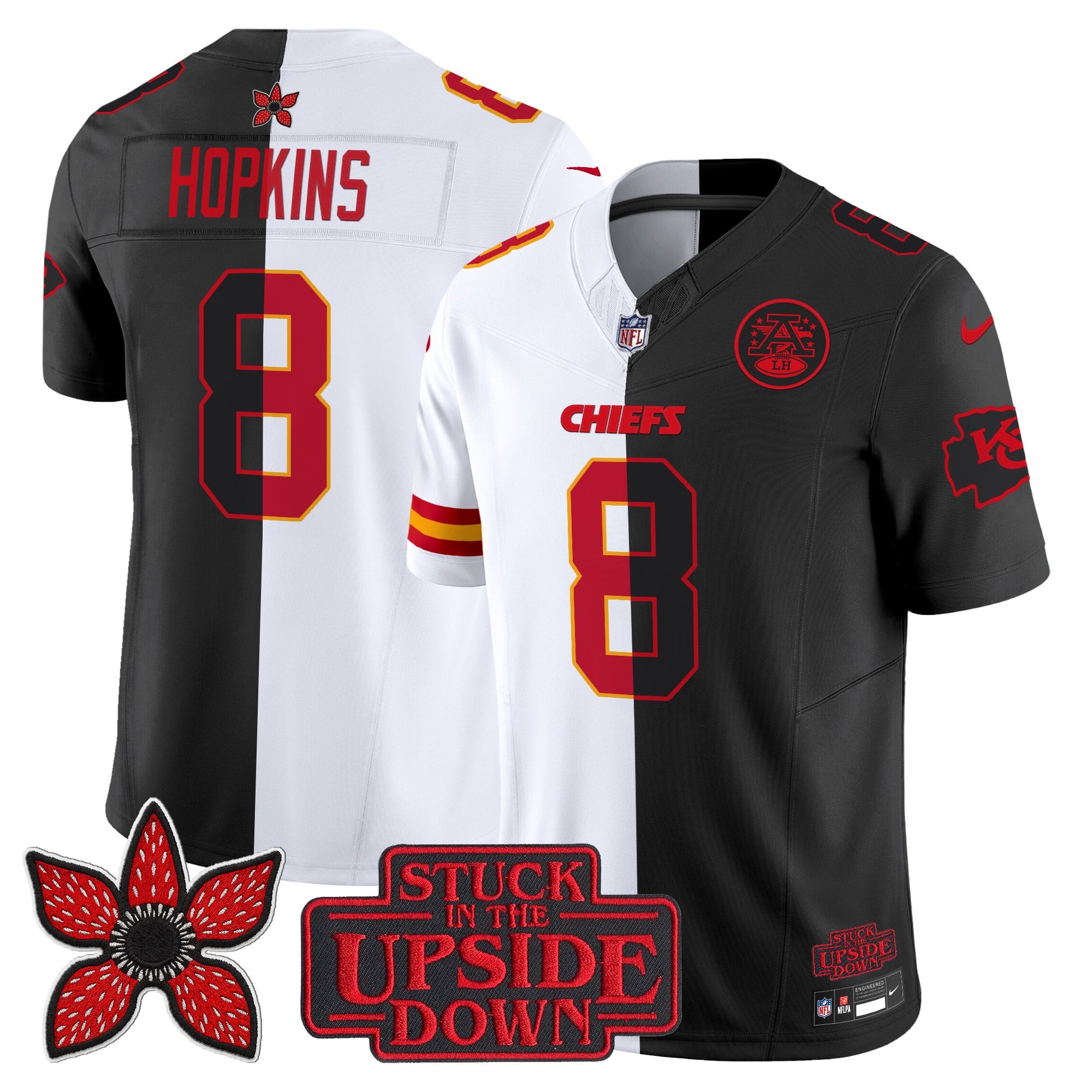Men's Kansas City Chiefs 'Upside Down Edition' Vapor Limited Jersey - All Stitched