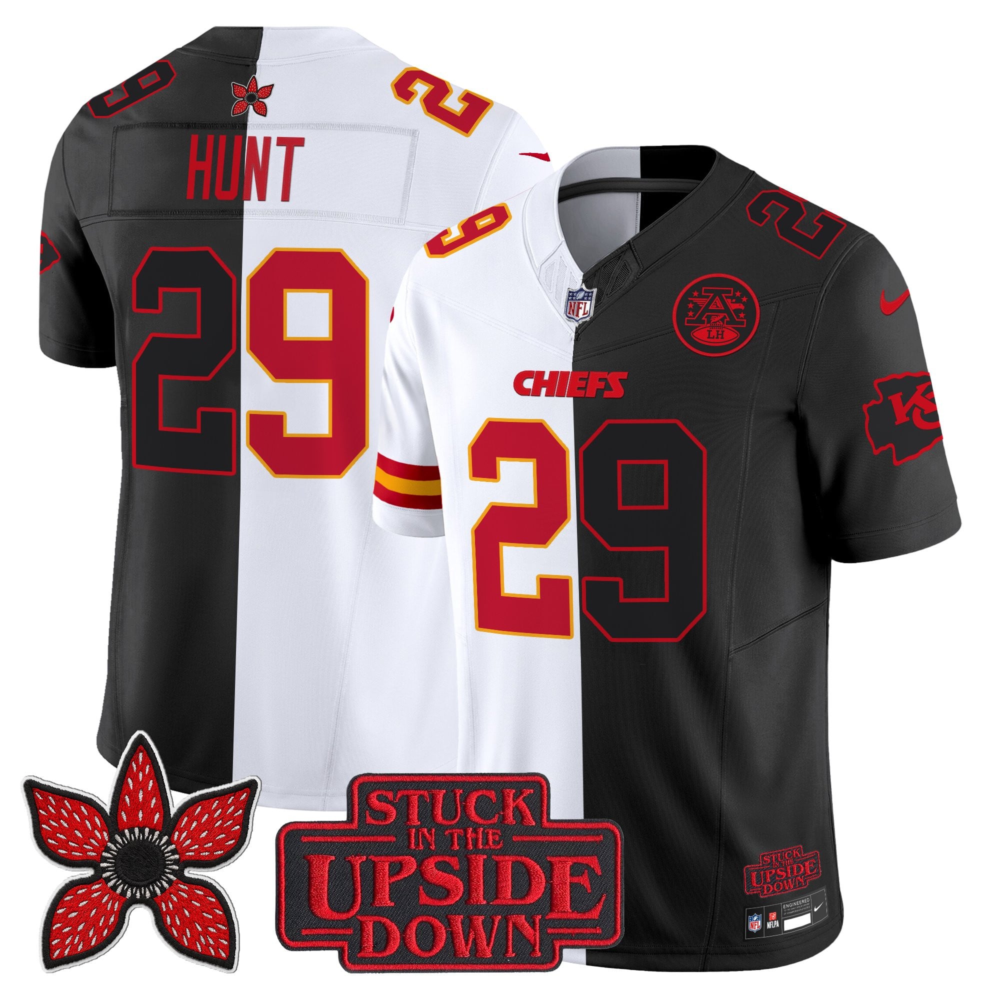Men's Kansas City Chiefs 'Upside Down Edition' Vapor Limited Jersey - All Stitched
