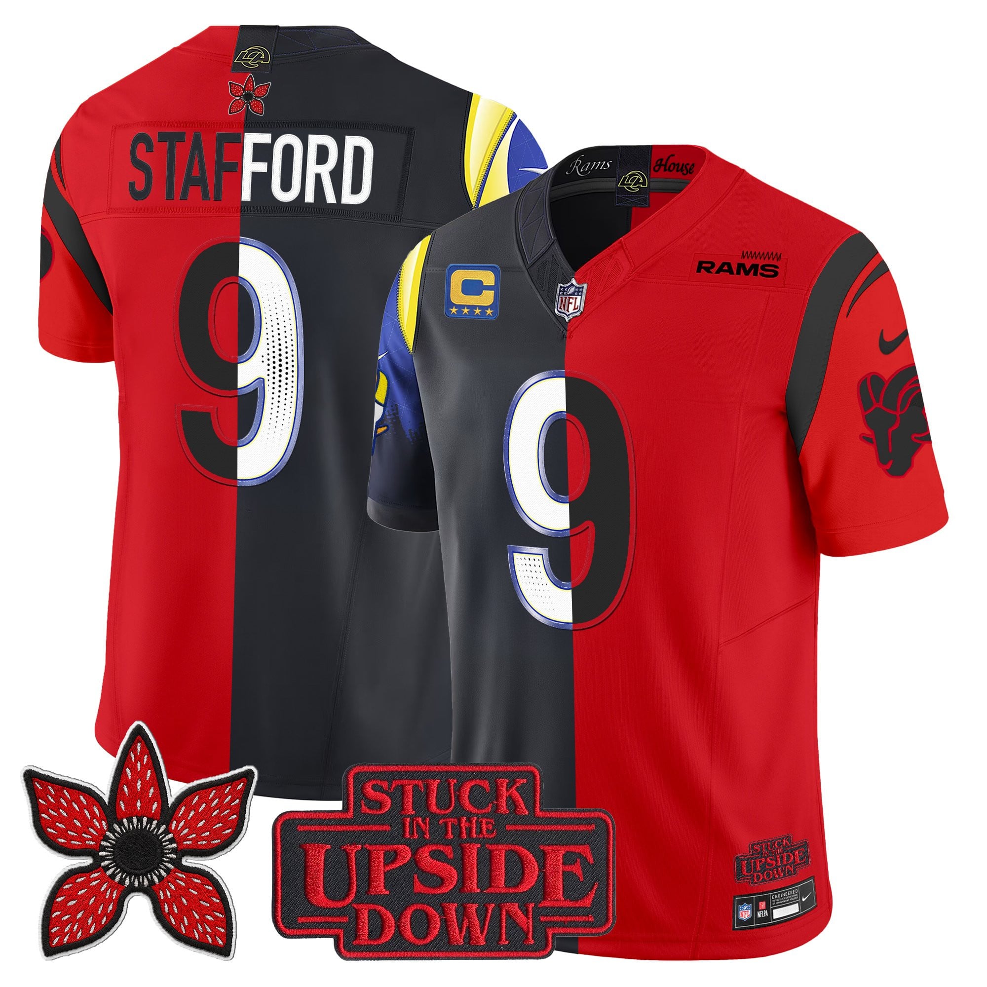 Men's Los Angeles Rams 'Upside Down Edition' Vapor Limited Jersey - All Stitched