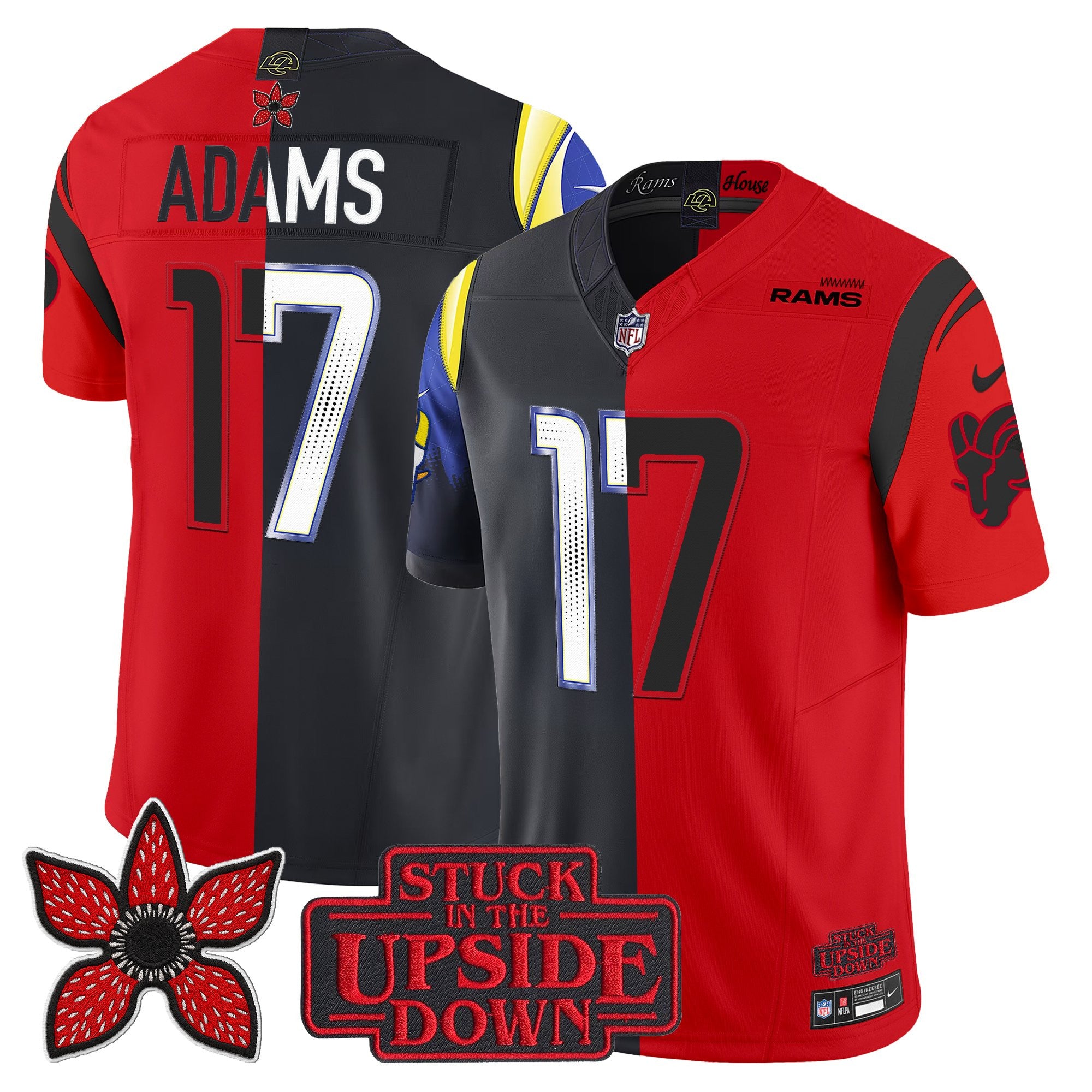 Men's Los Angeles Rams 'Upside Down Edition' Vapor Limited Jersey - All Stitched