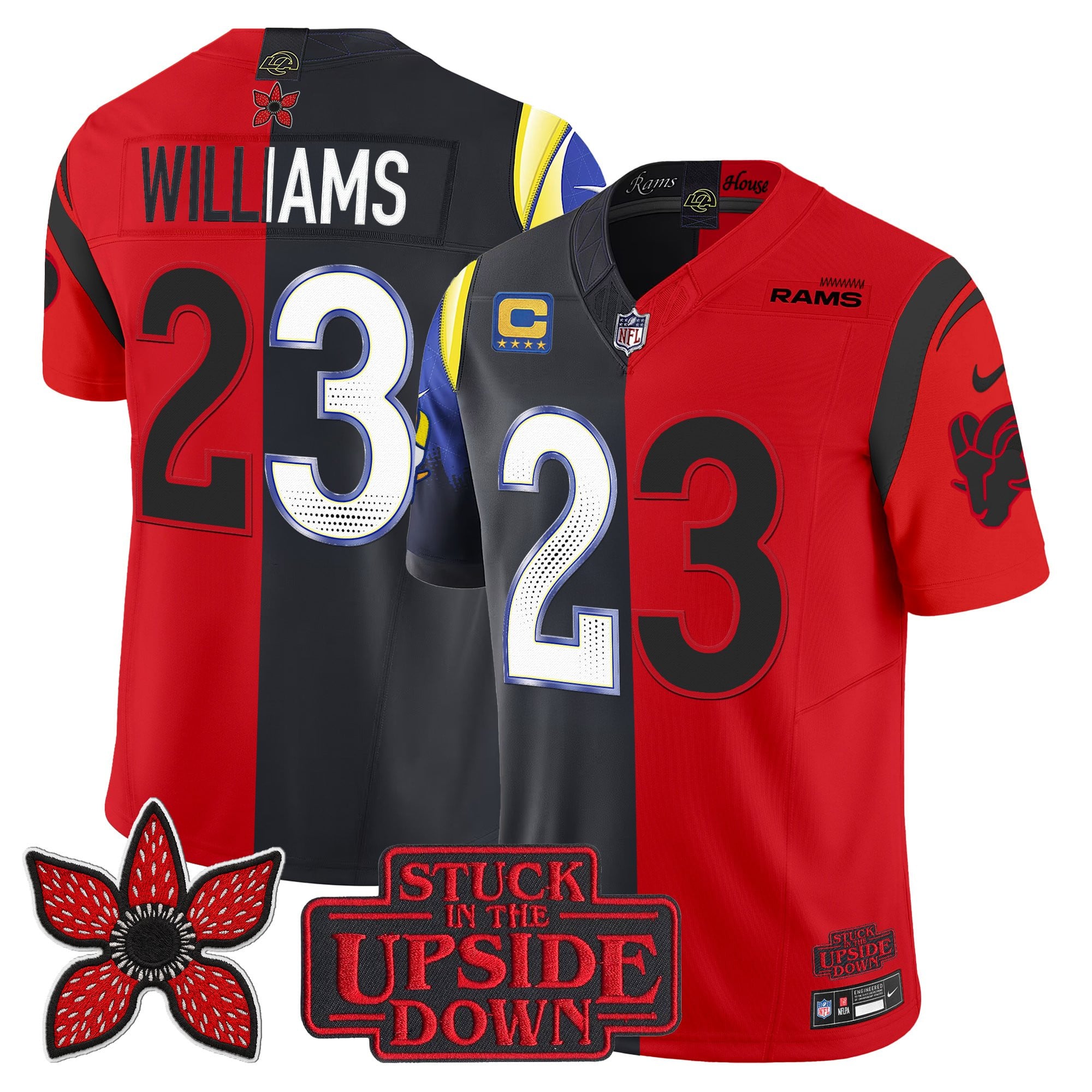 Men's Los Angeles Rams 'Upside Down Edition' Vapor Limited Jersey - All Stitched