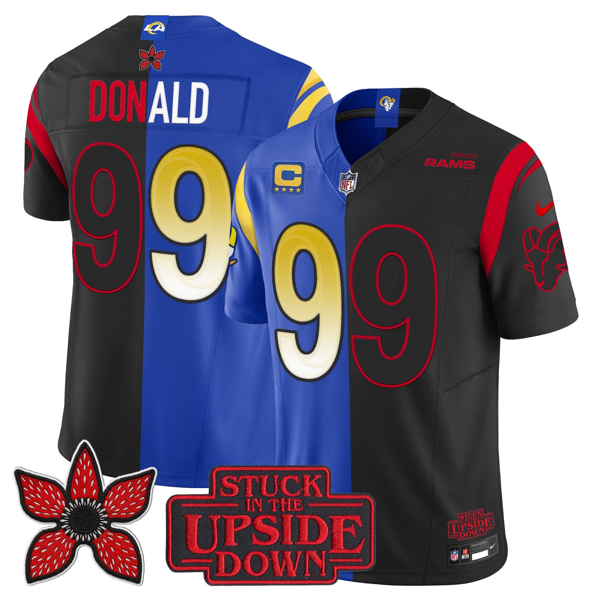 Men's Los Angeles Rams 'Upside Down Edition' Vapor Limited Jersey - All Stitched
