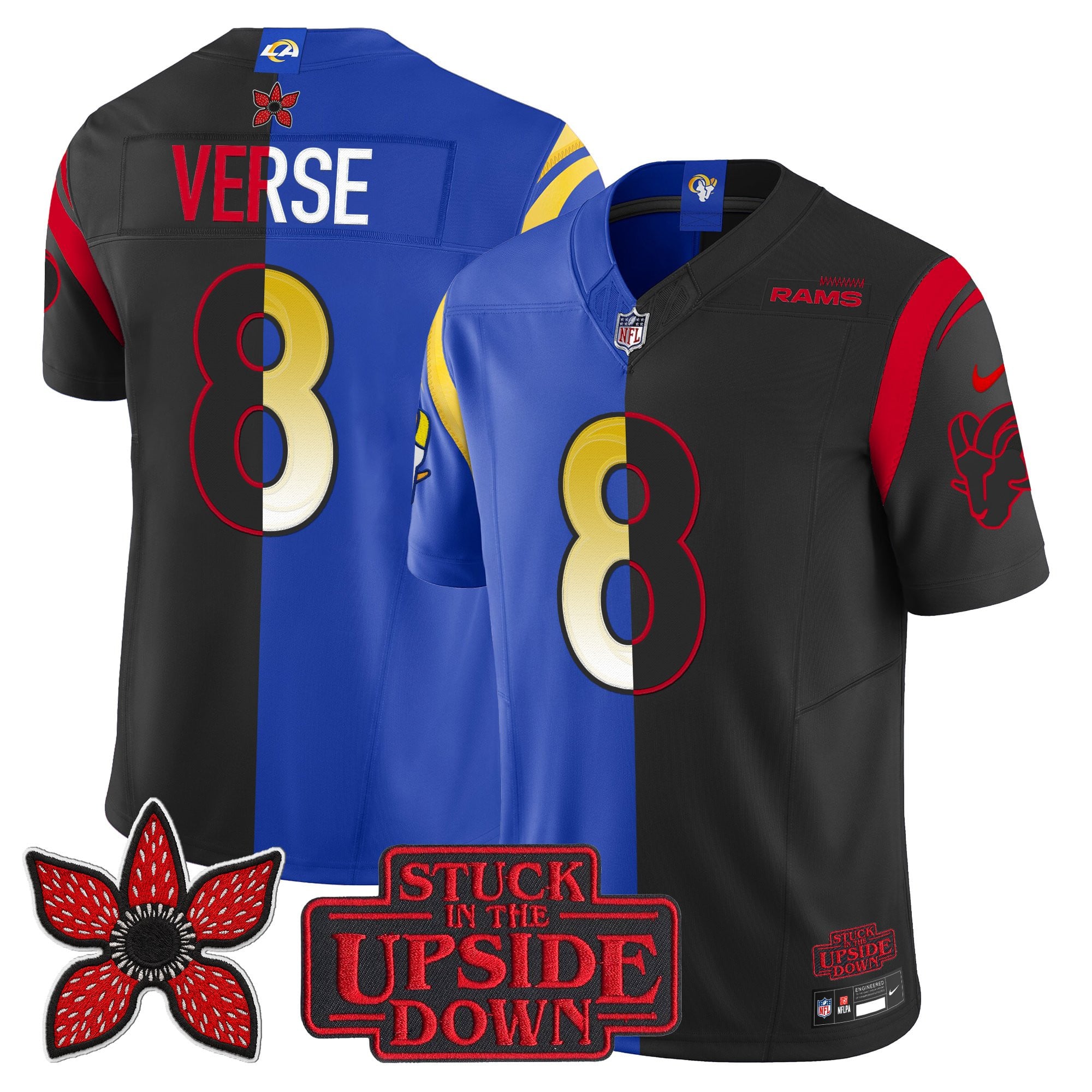 Men's Los Angeles Rams 'Upside Down Edition' Vapor Limited Jersey - All Stitched